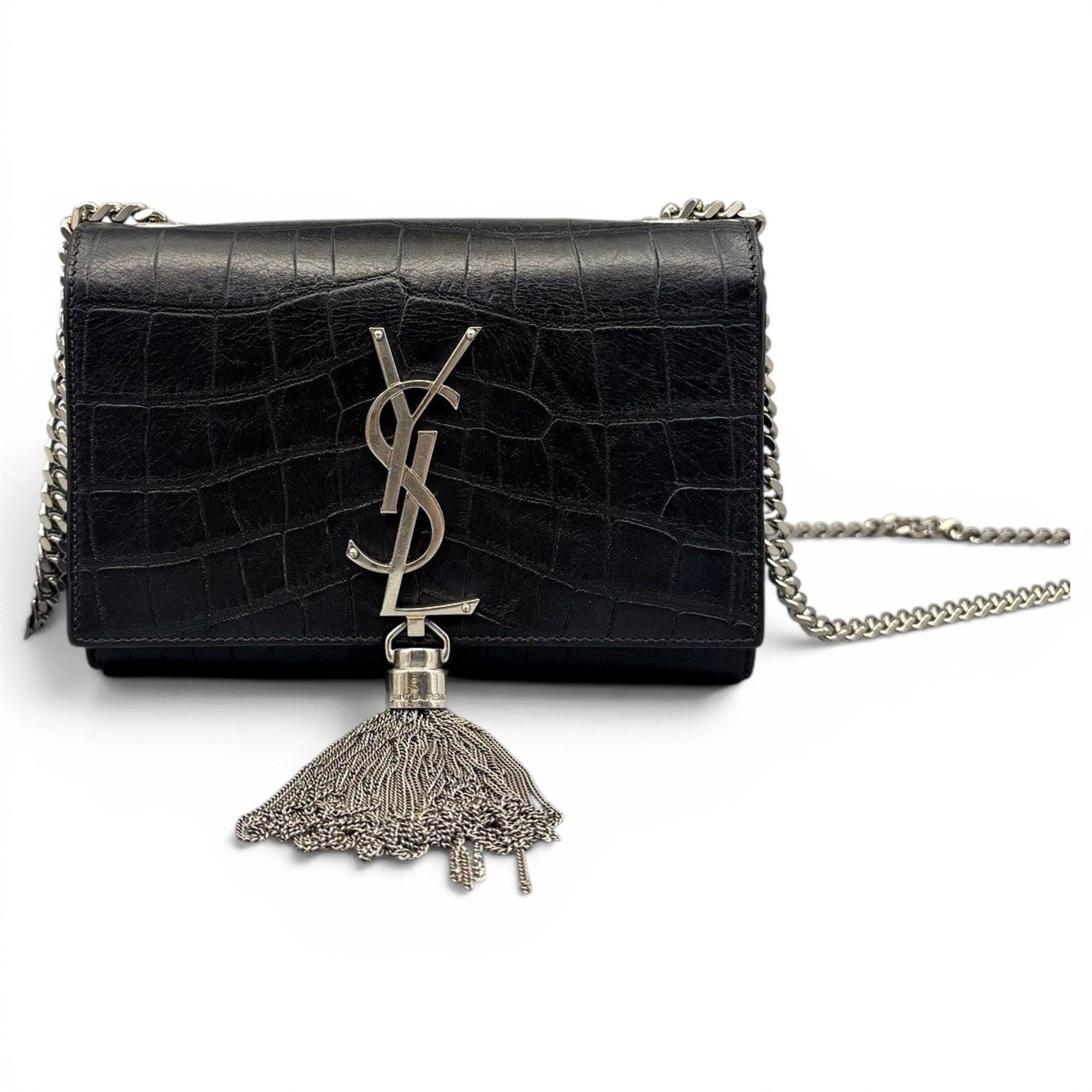 Pompom Kate leather crossbody bag