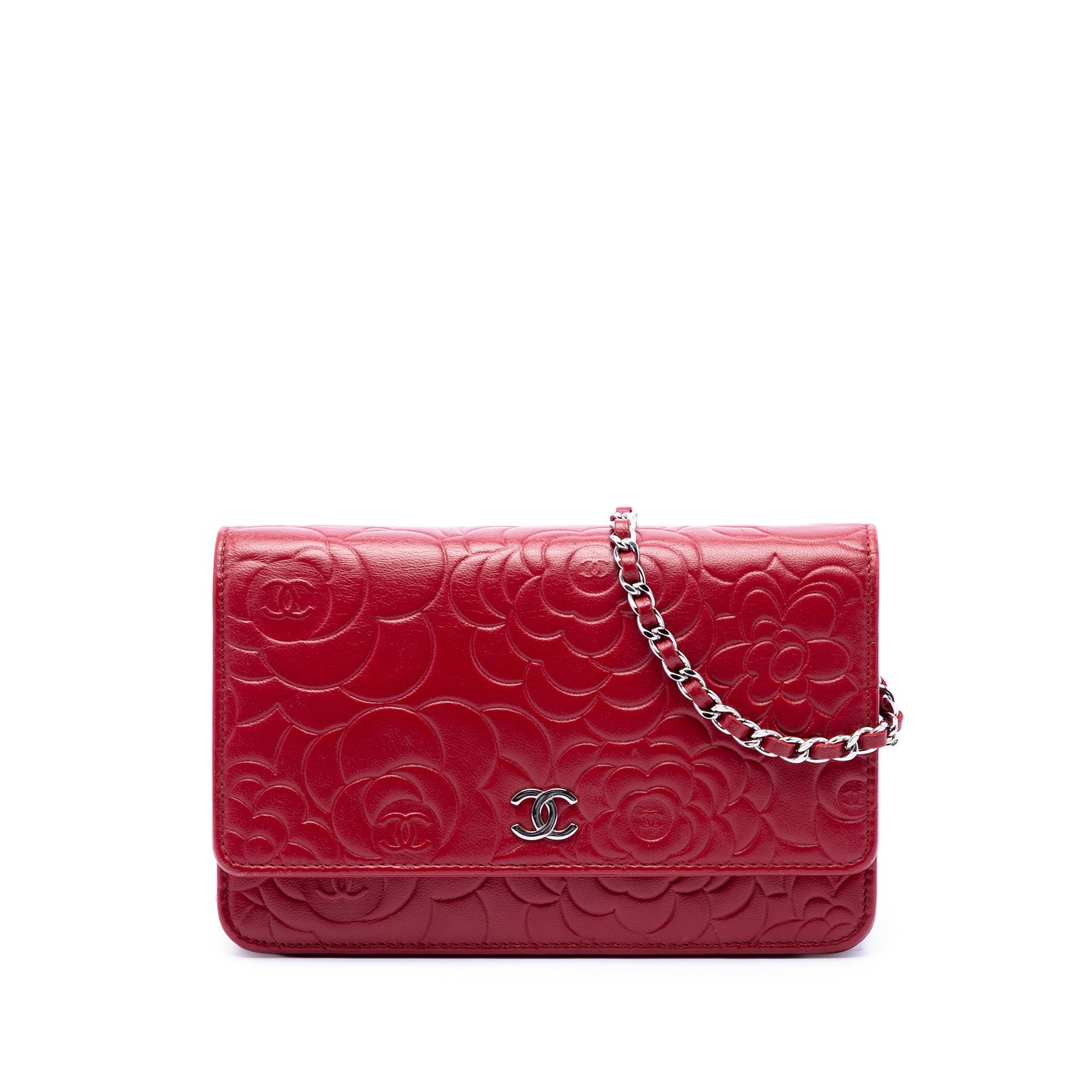 Wallet On Chain leather handbag