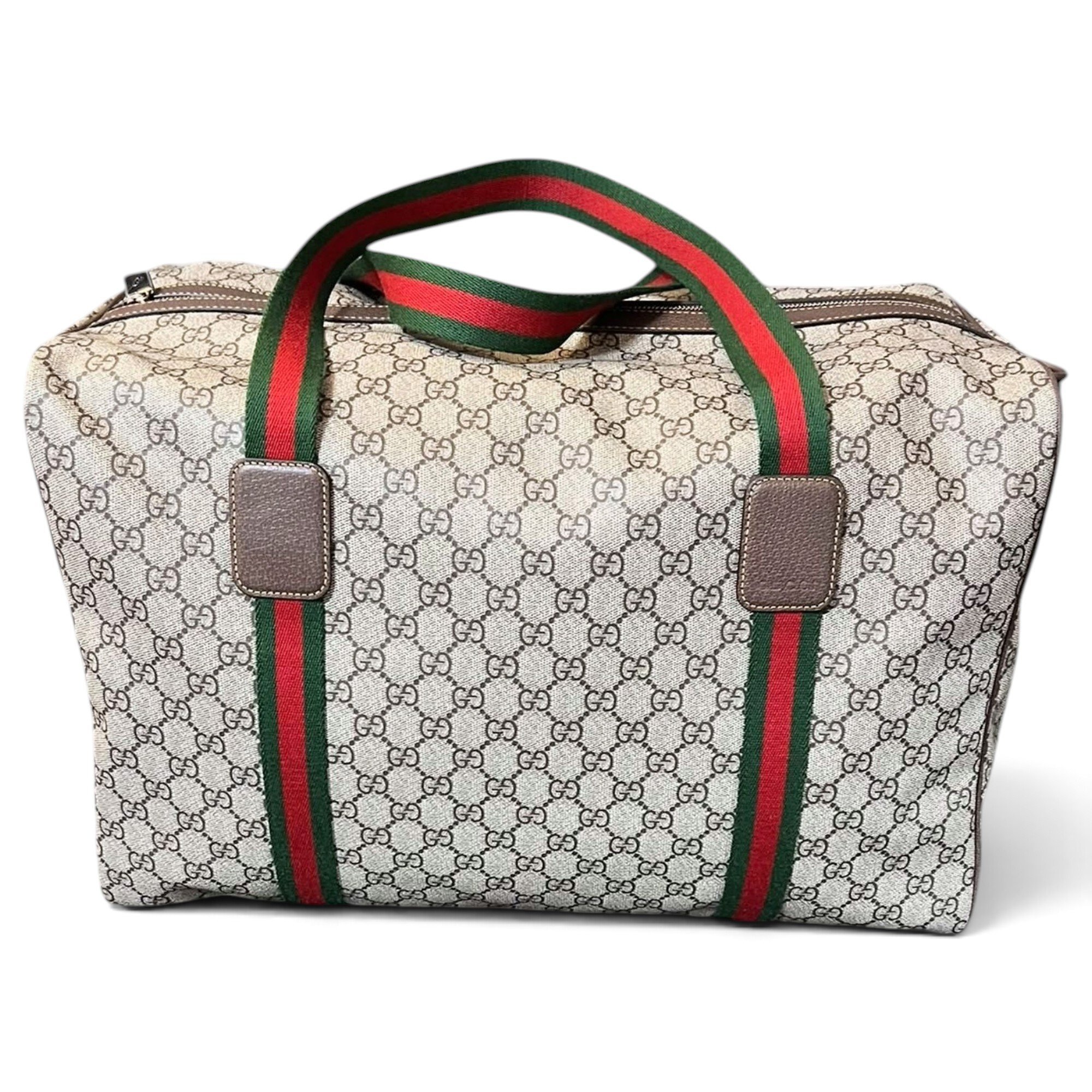 Ophidia leather travel bag