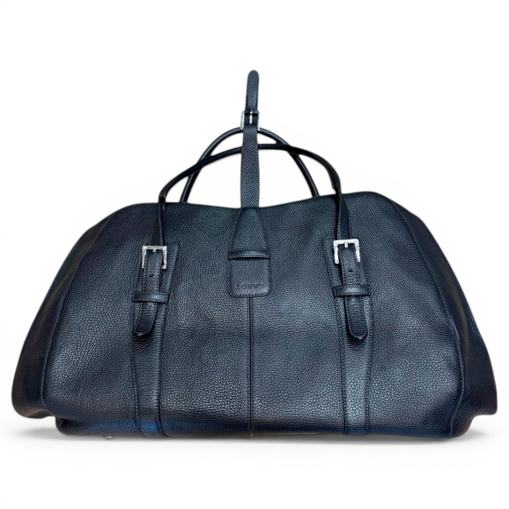 Leather travel bag