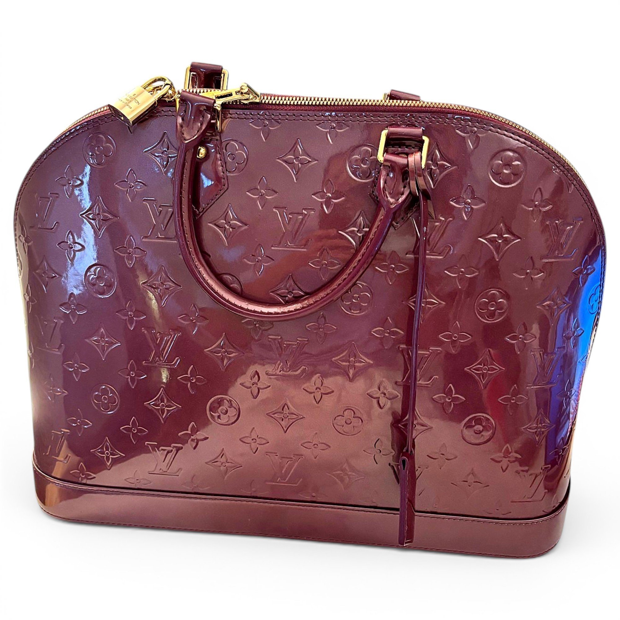Alma patent leather handbag