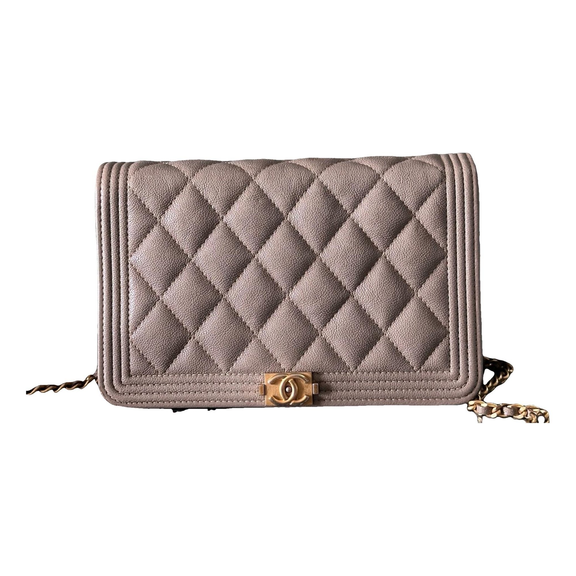Wallet On Chain Boy leather crossbody bag
