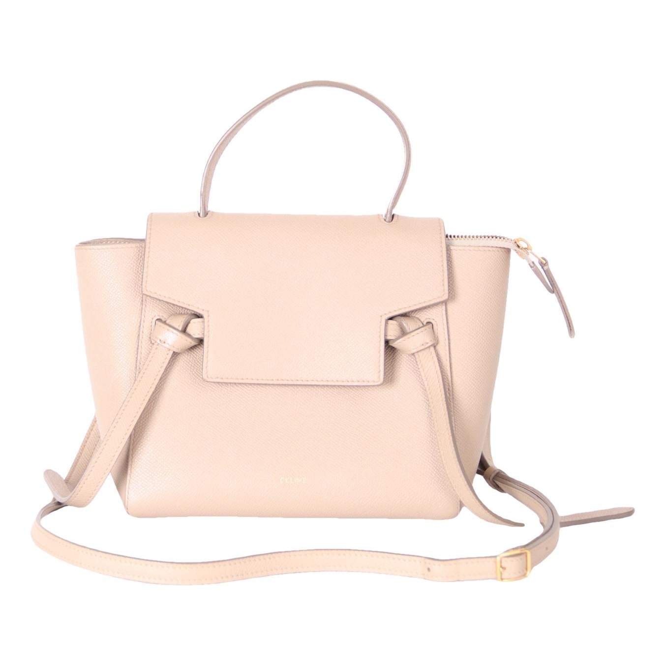 Belt leather handbag