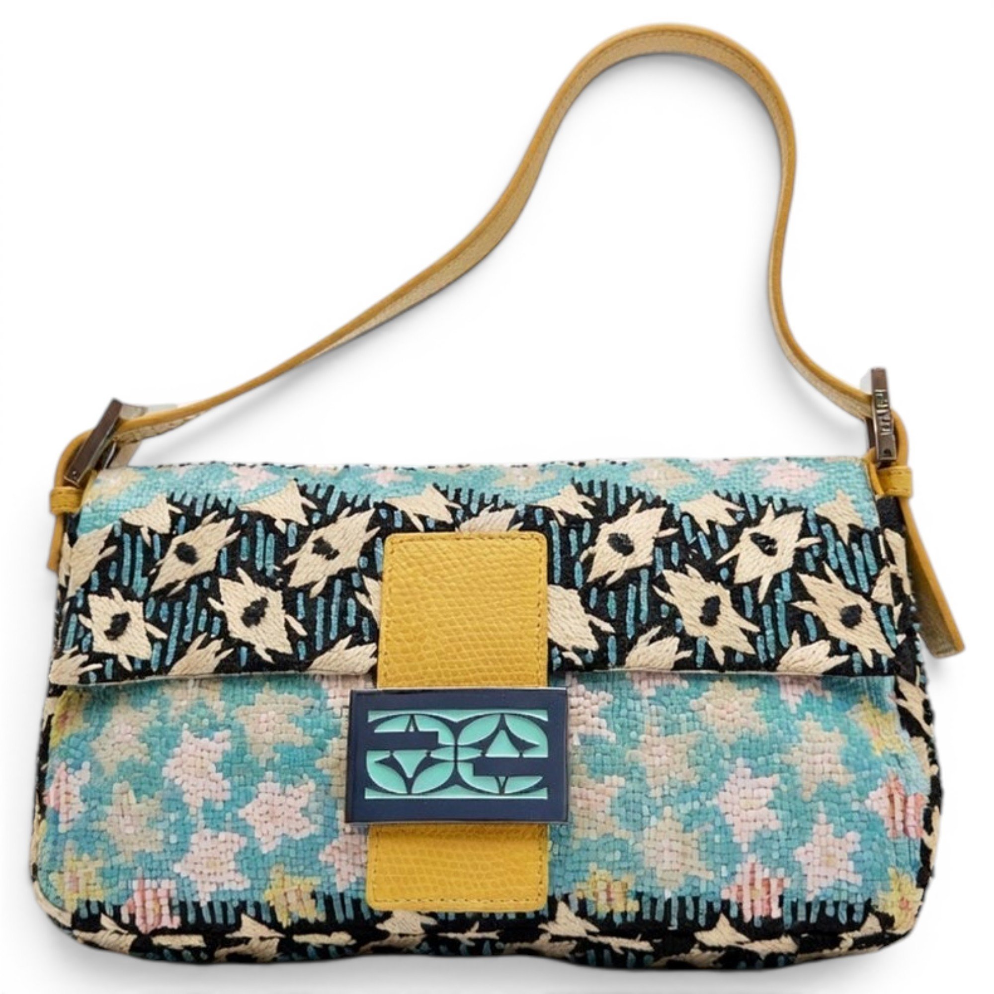 Baguette glitter handbag