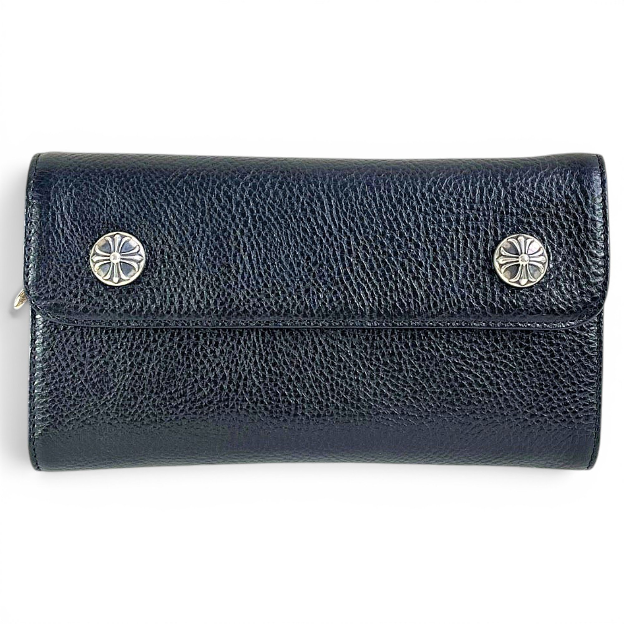 Leather clutch bag