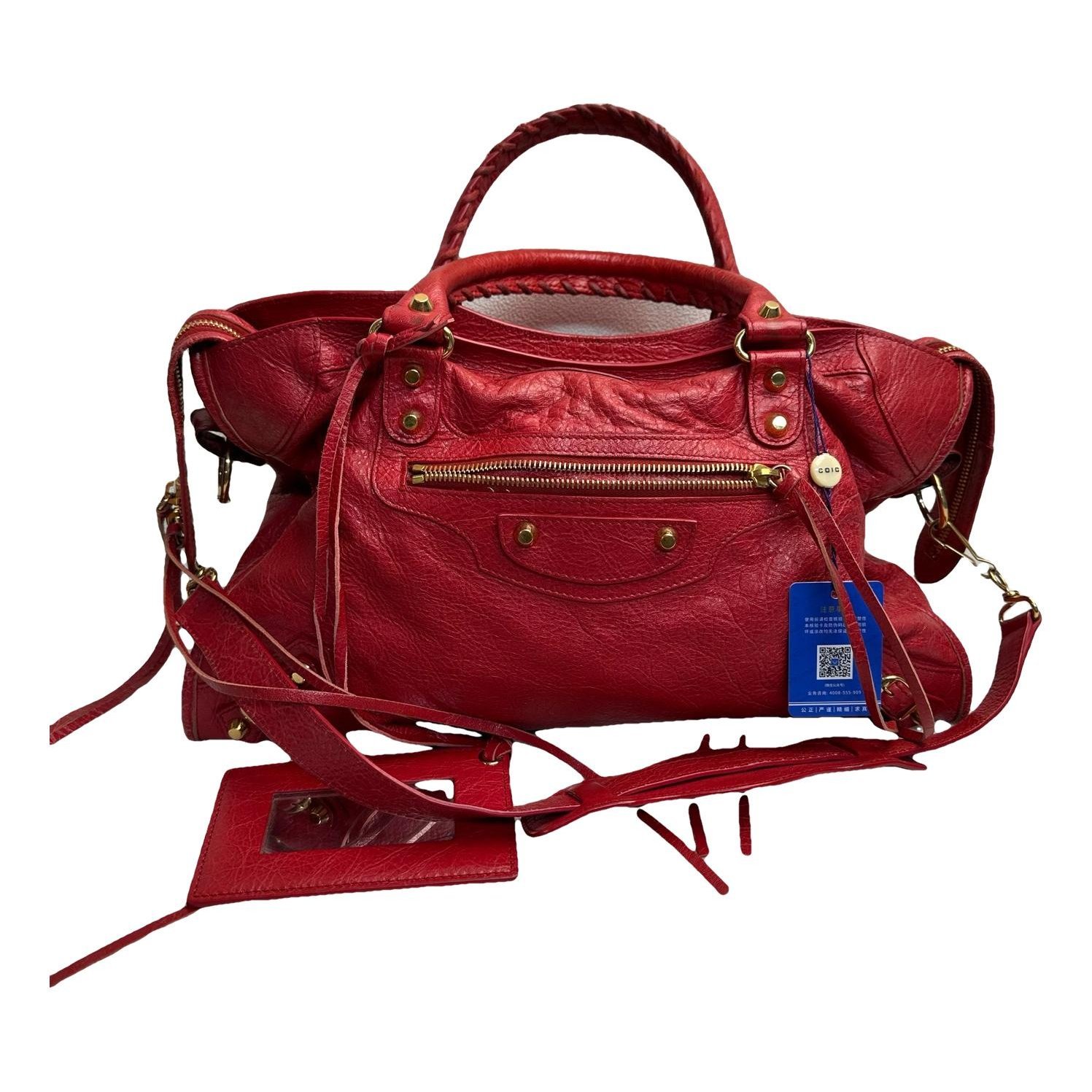 Leather handbag