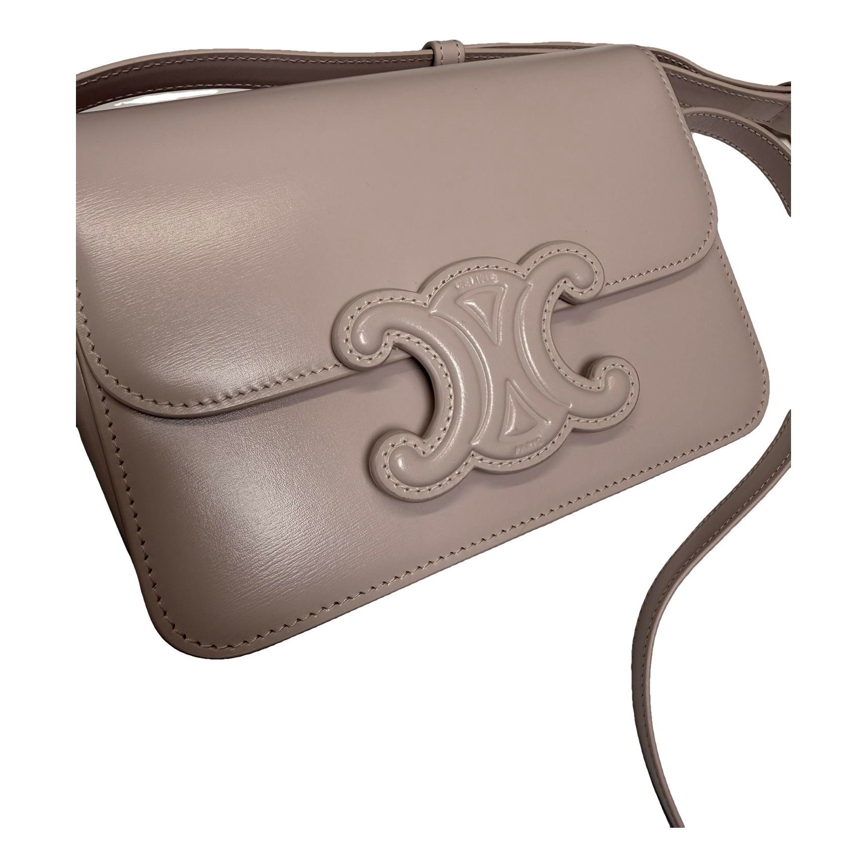 Triomphe leather handbag