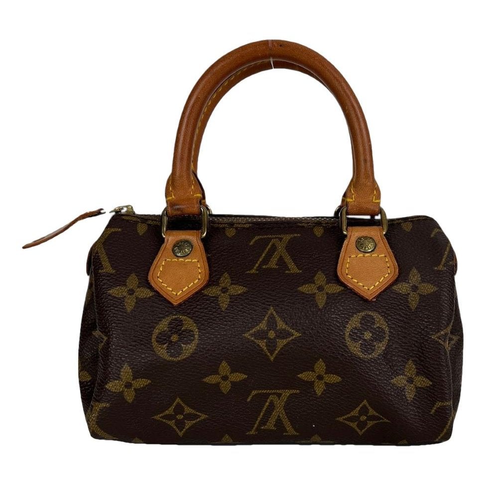 Louis Vuitton Nano Speedy / Mini HL leather crossbody bag