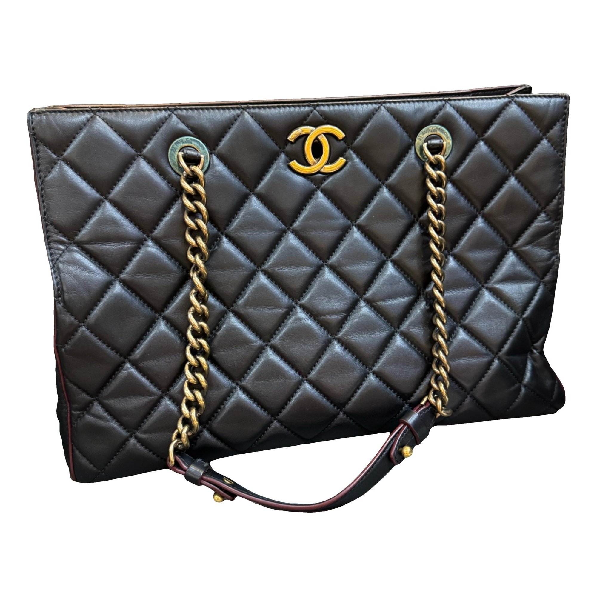 Grand shopping leather tote