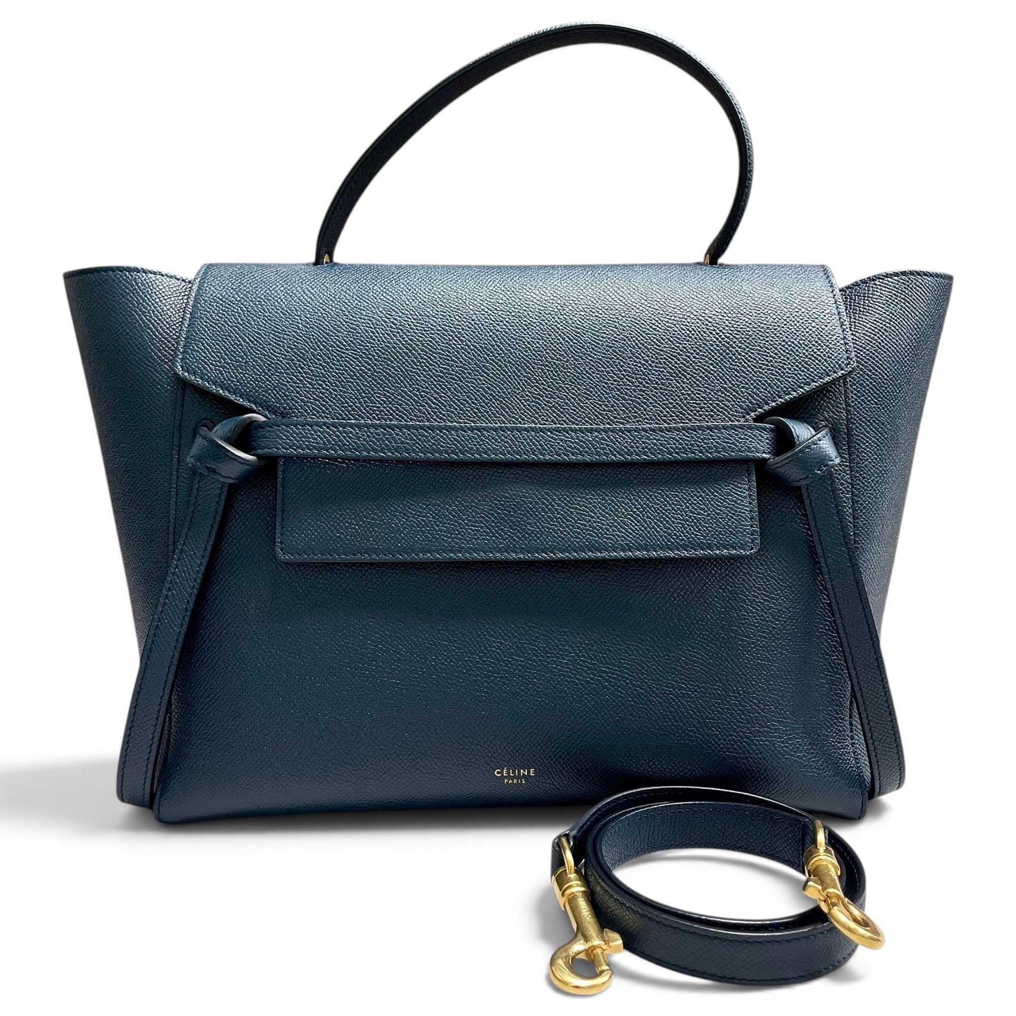 Belt leather handbag