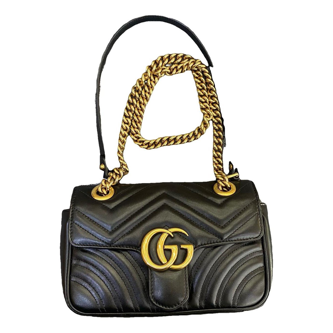 GG Marmont Flap leather crossbody bag
