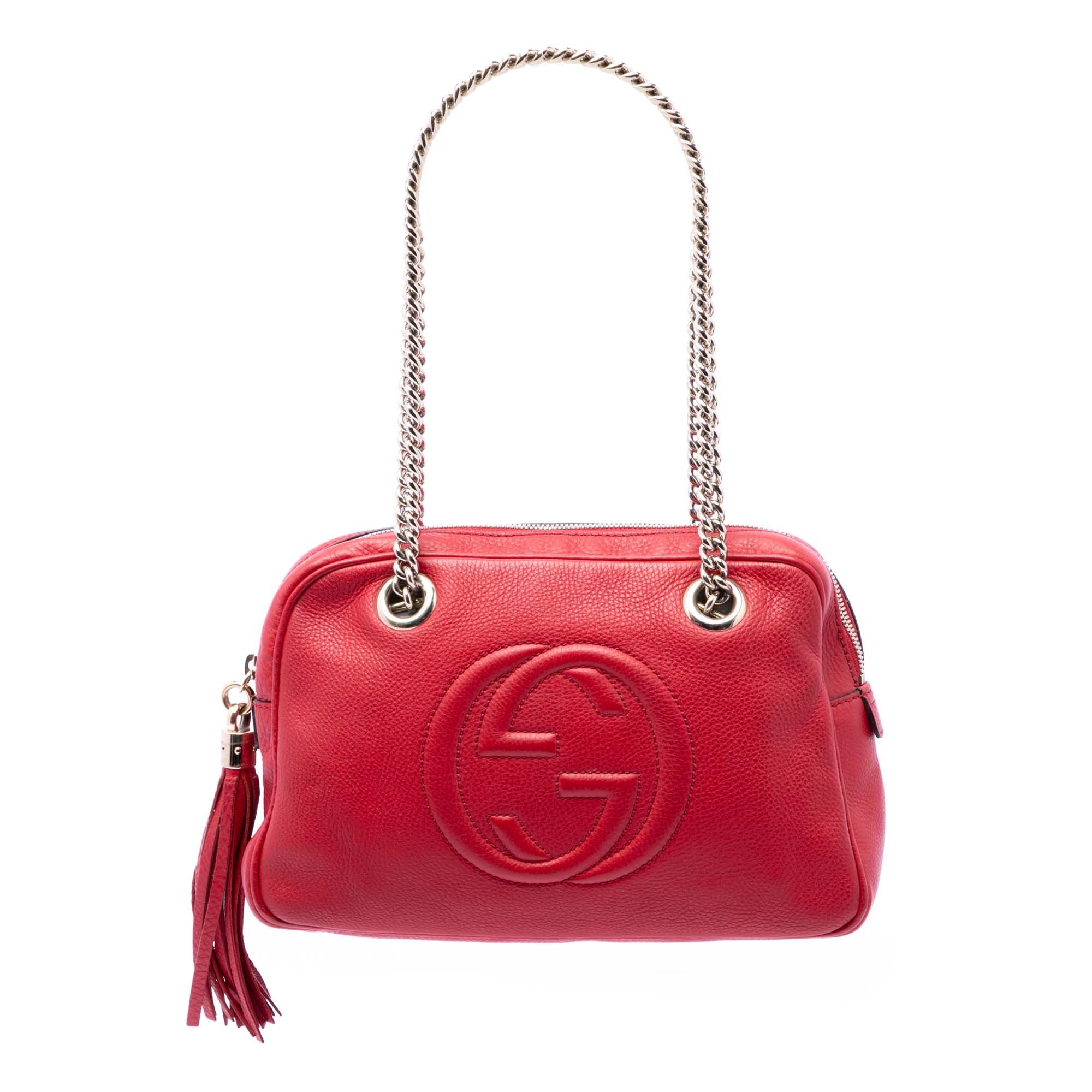 Soho Chain pony-style calfskin handbag