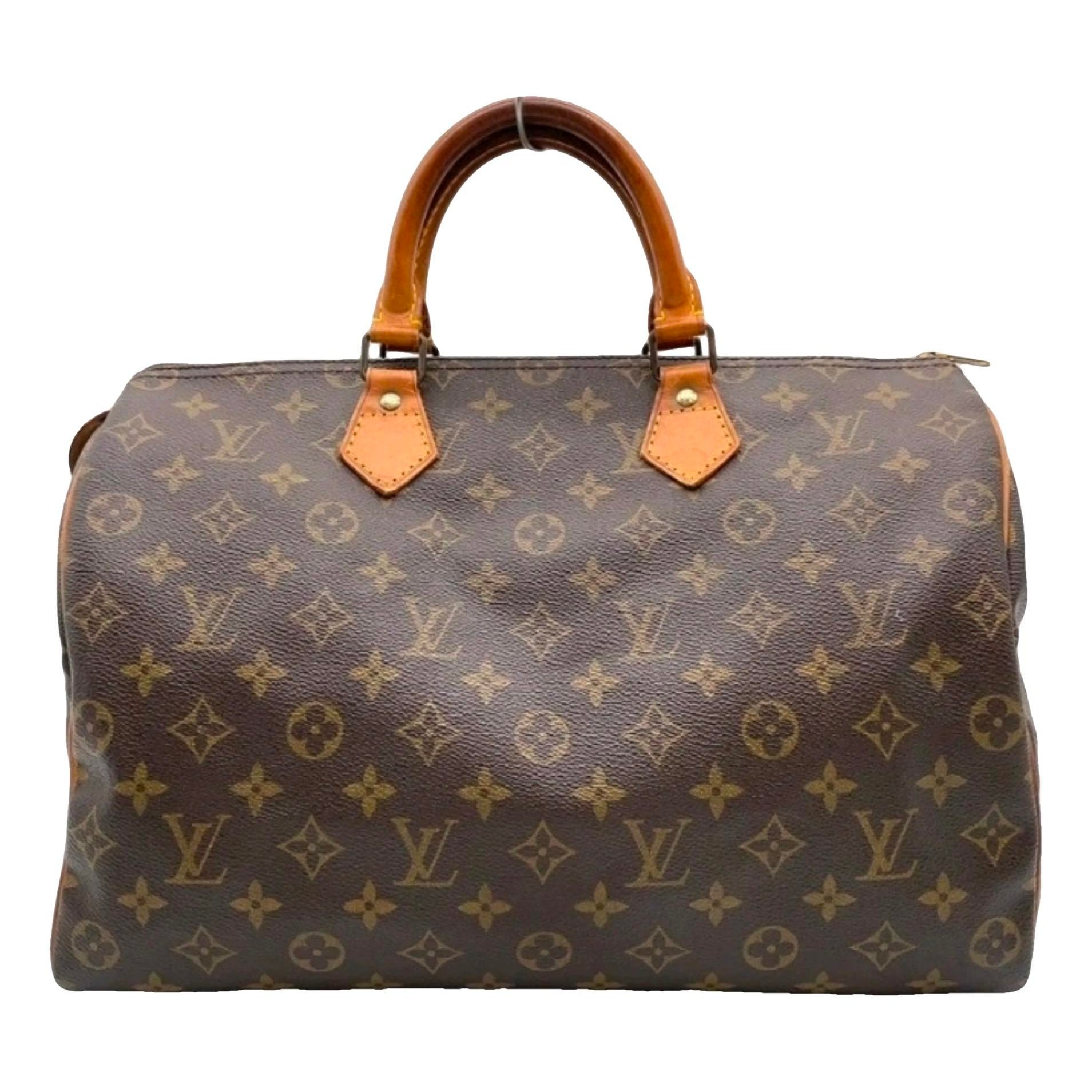 Speedy leather handbag