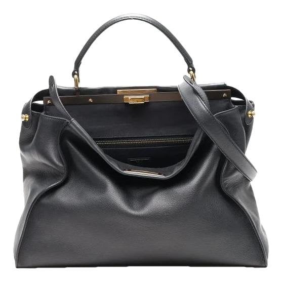 Peekaboo leather handbag