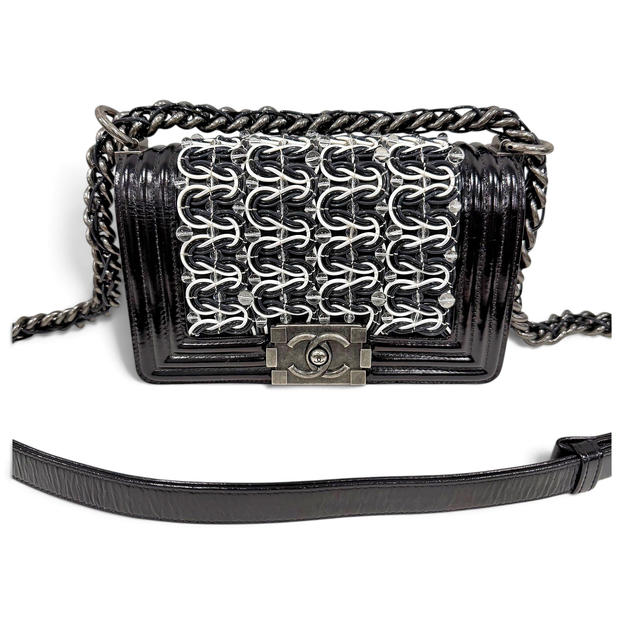 Boy leather crossbody bag