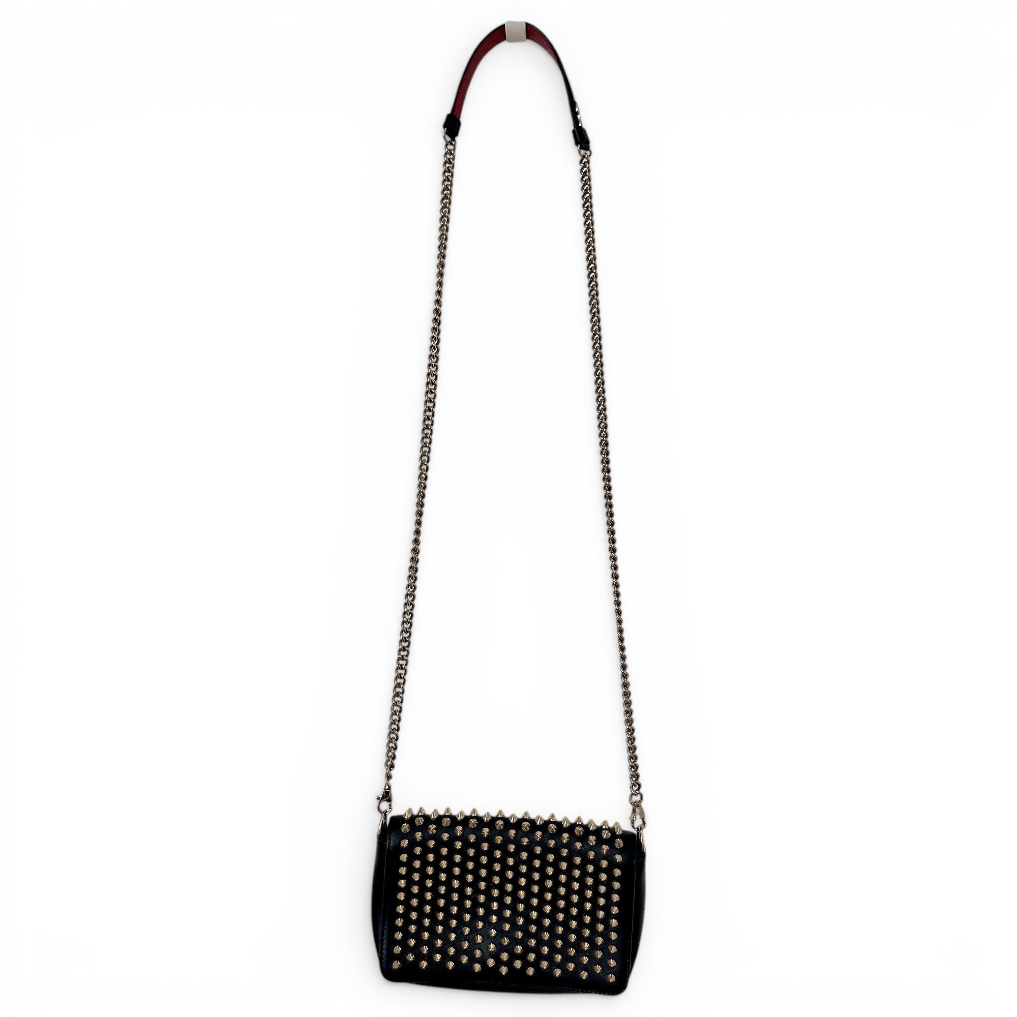 Leather clutch bag