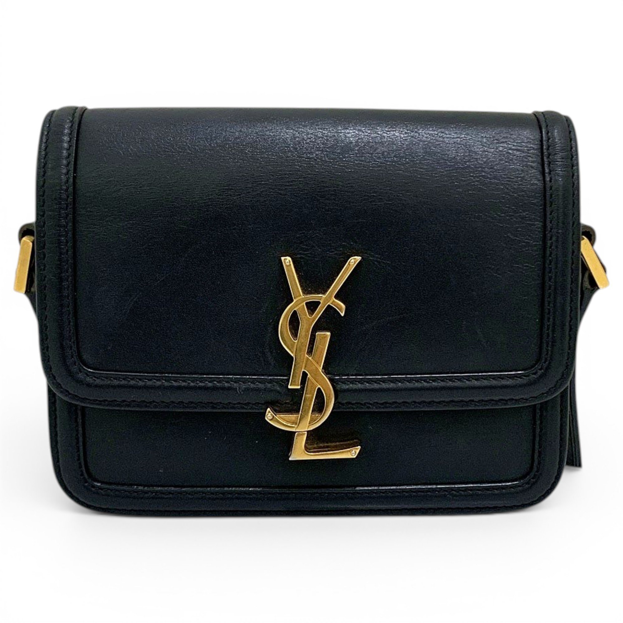 Solférino leather handbag