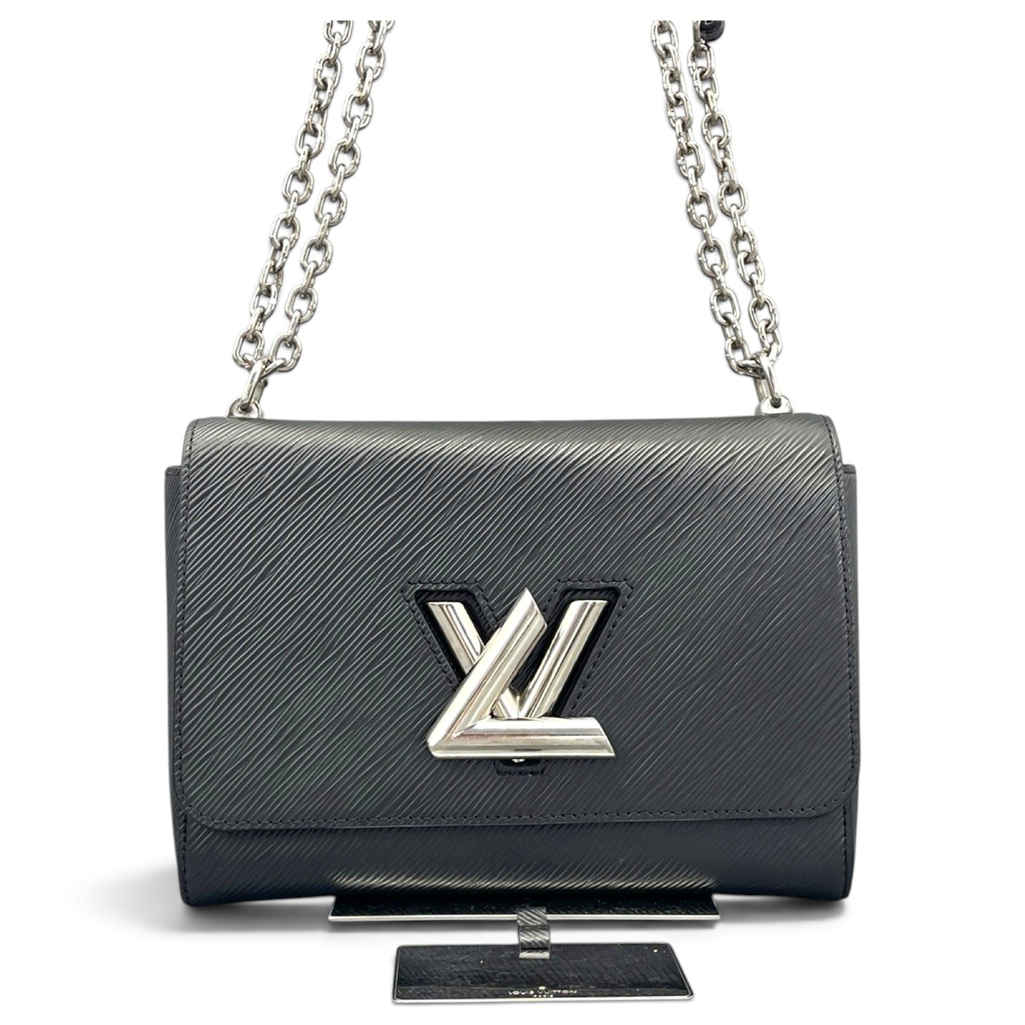Twist leather handbag