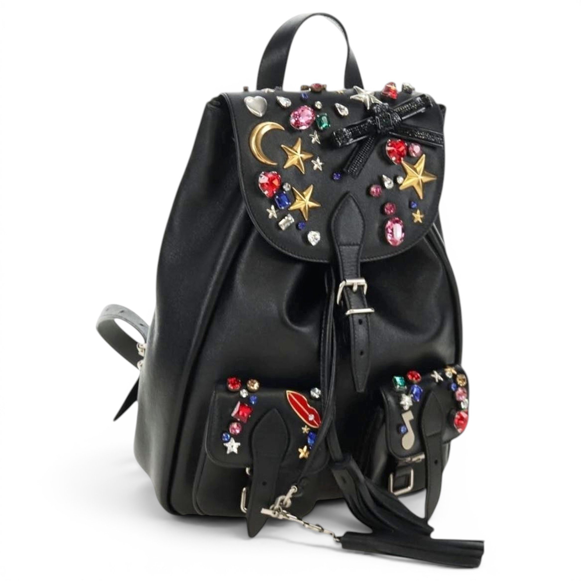 Leather backpack