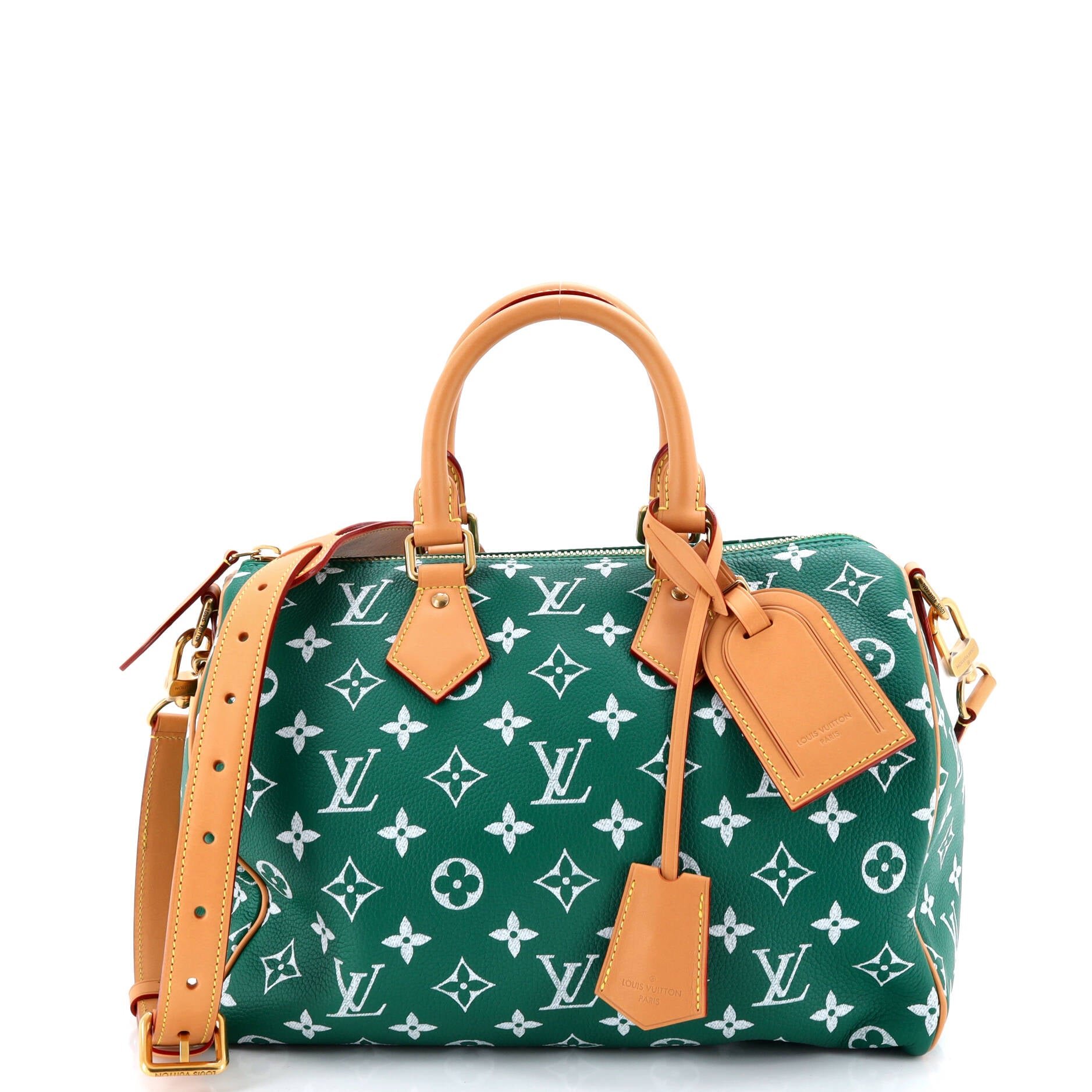 Louis Vuitton Speedy P9 Bandouliere Bag Monogram Leather 30