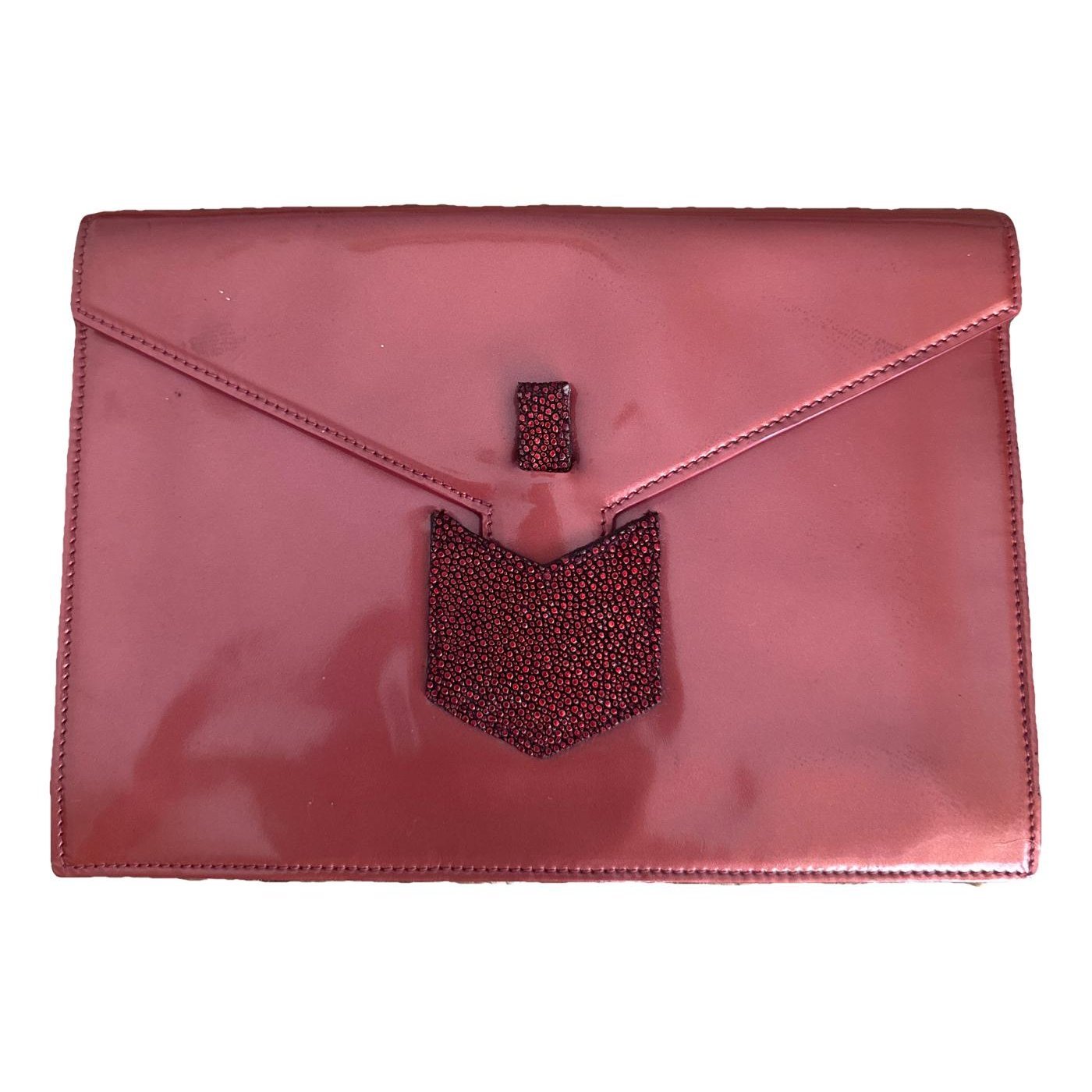 Vinyl clutch bag
