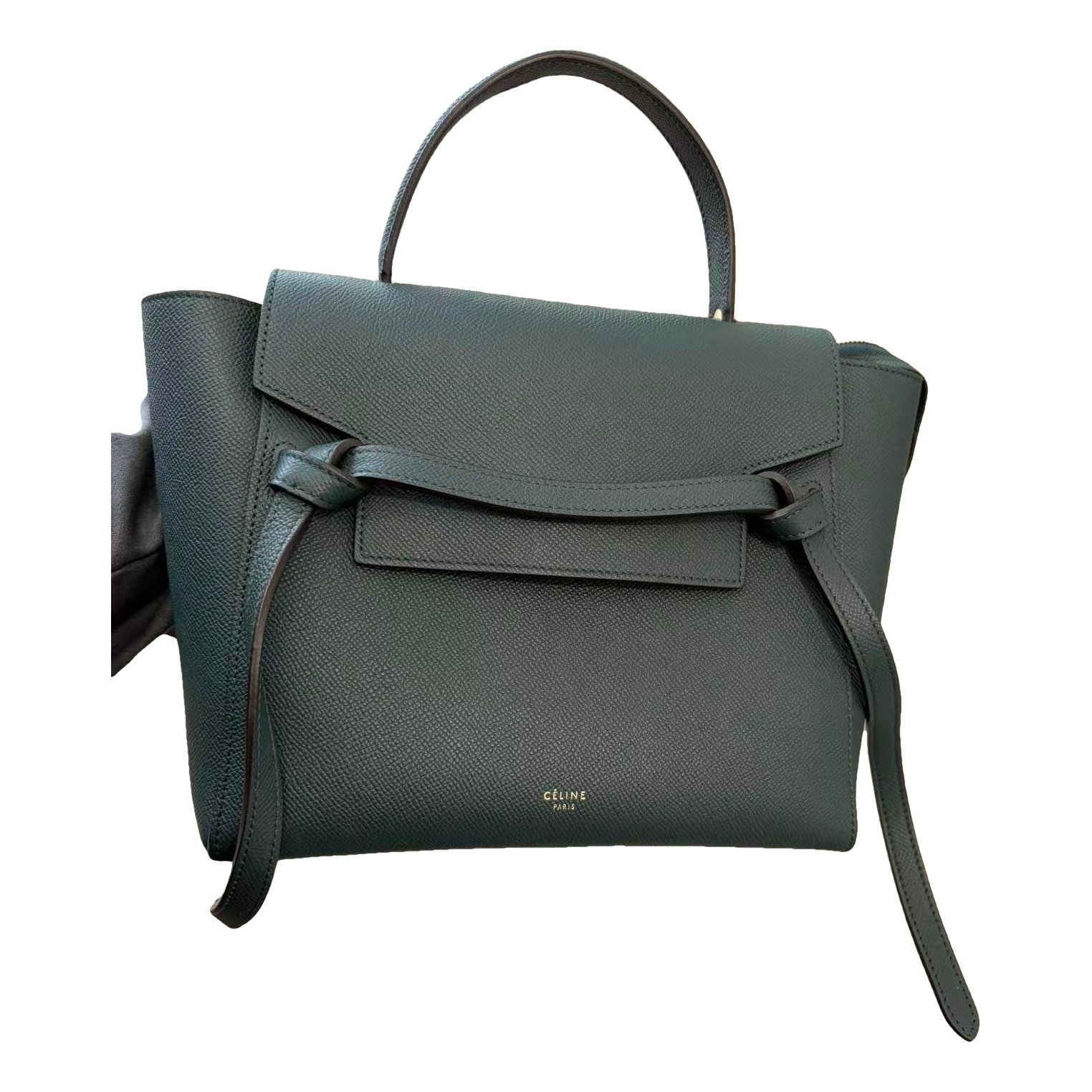 Belt leather handbag