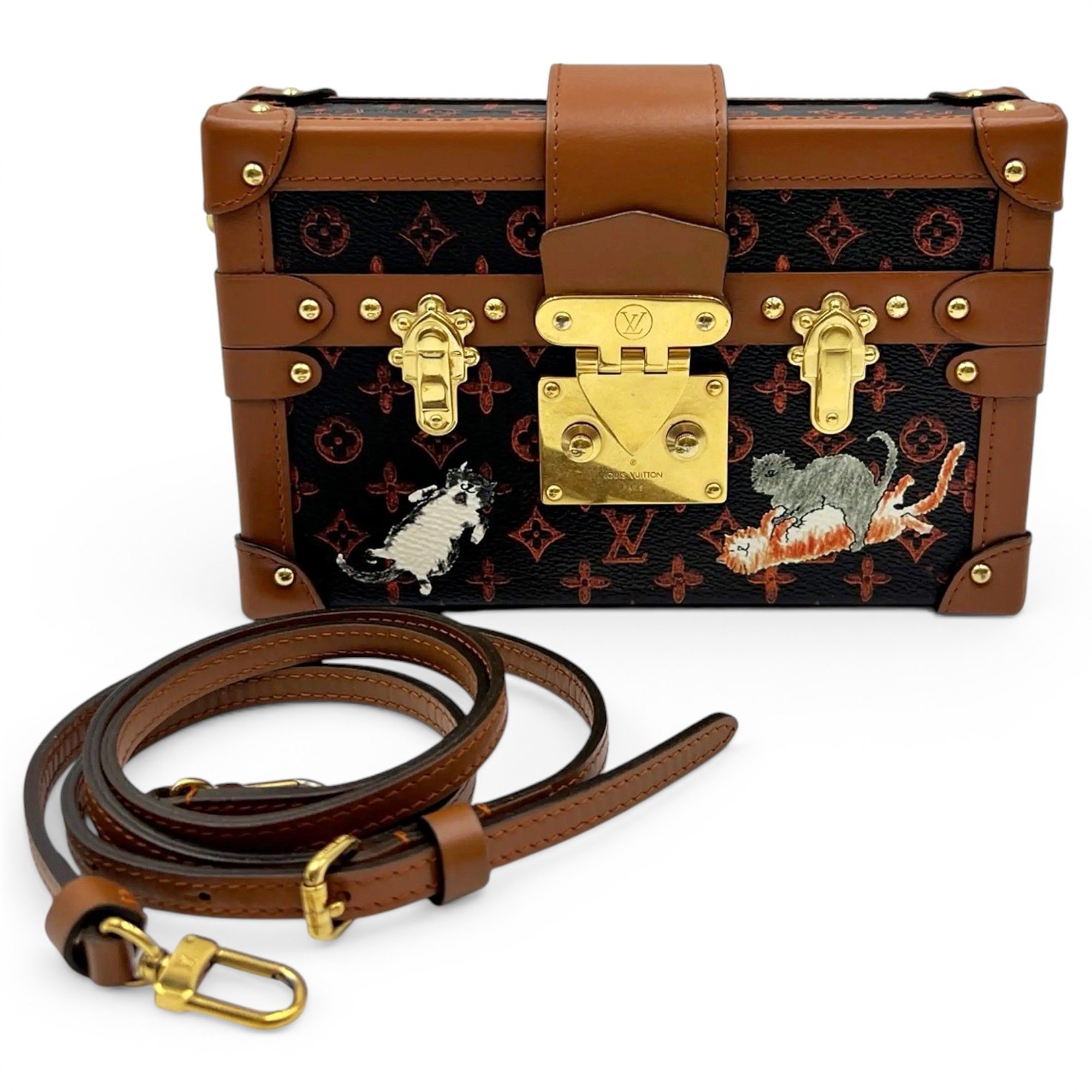 Louis Vuitton Petite Malle leather crossbody bag
