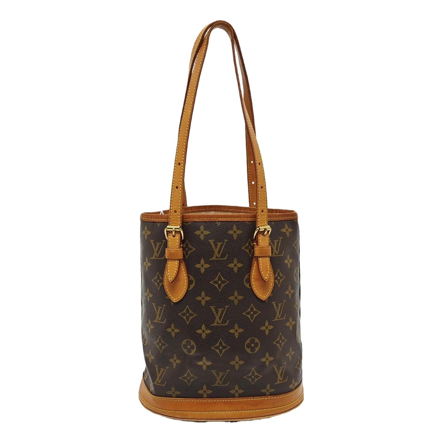 Bucket leather handbag