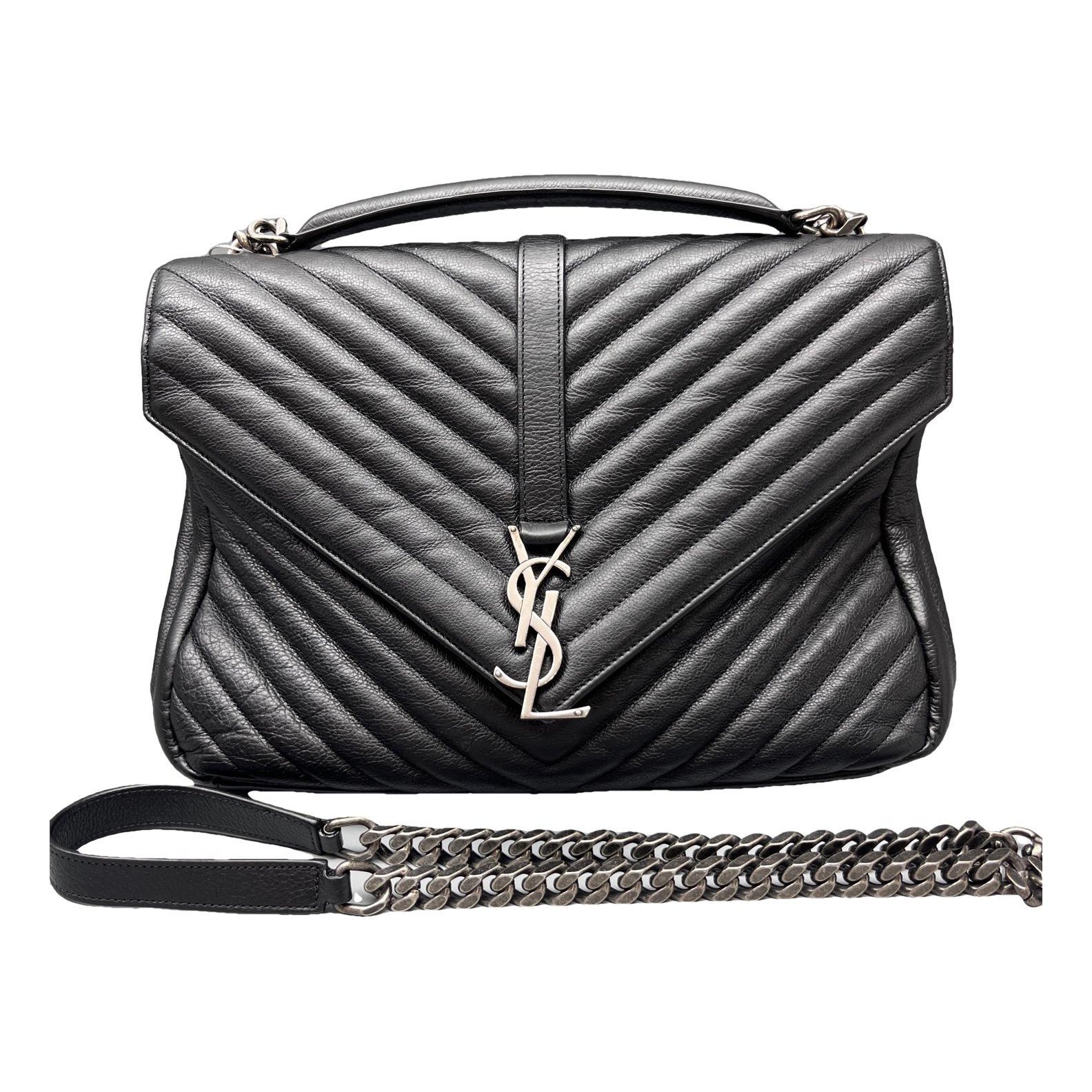 Collége monogramme leather handbag