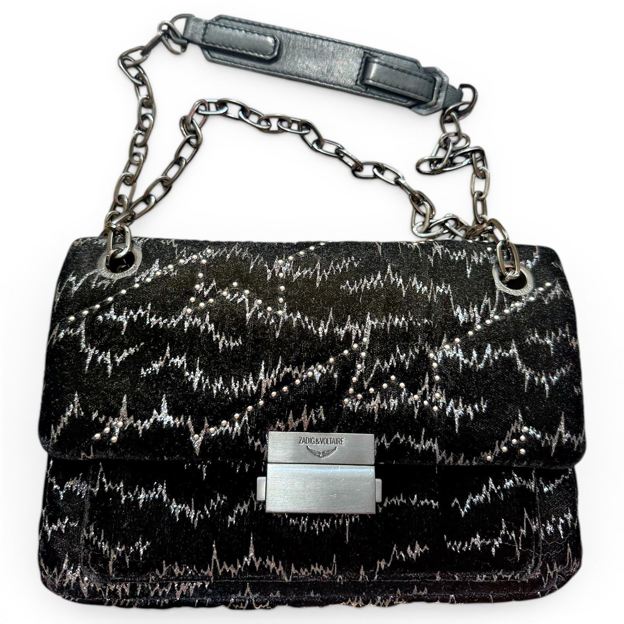 Ziggy XL velvet handbag