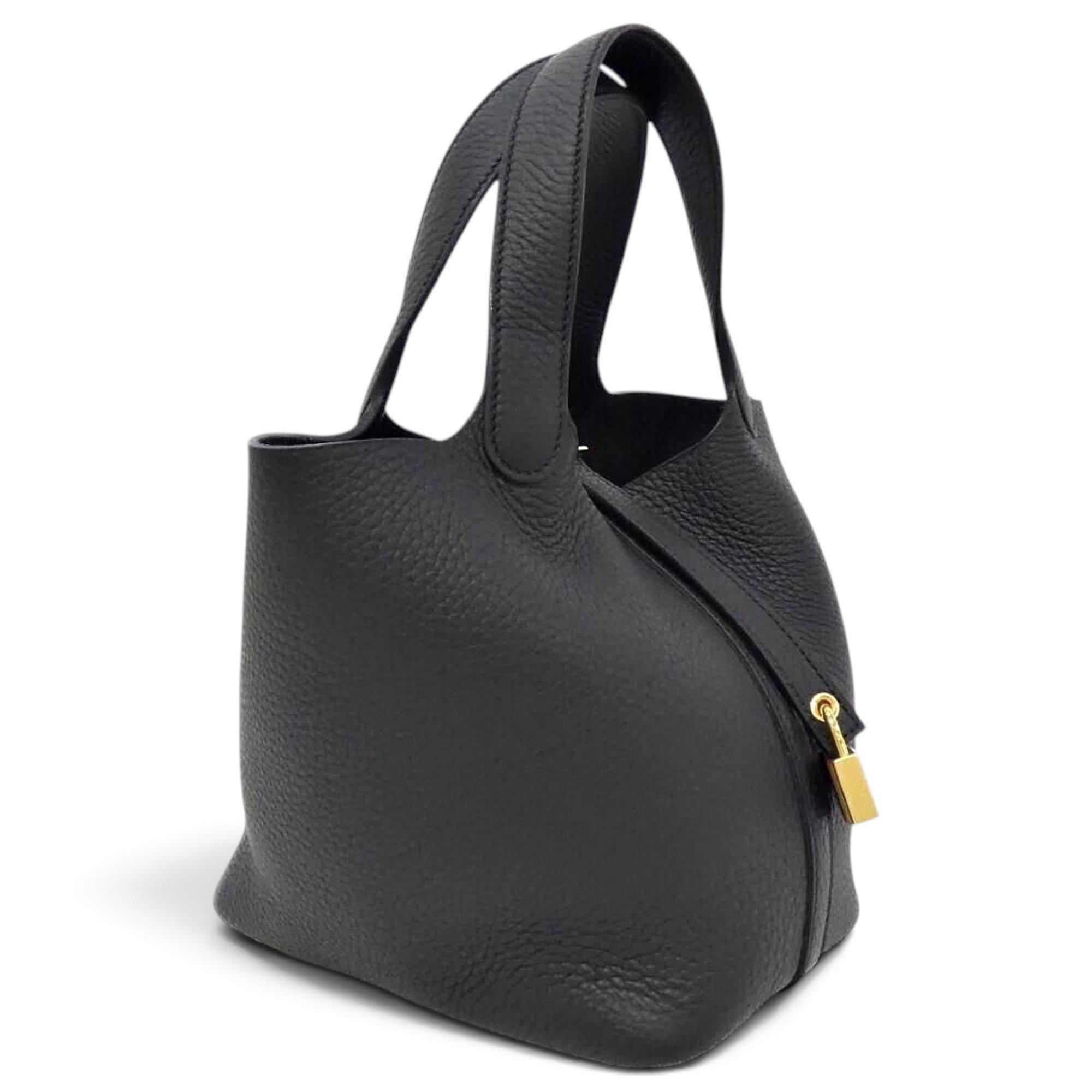 Picotin leather handbag