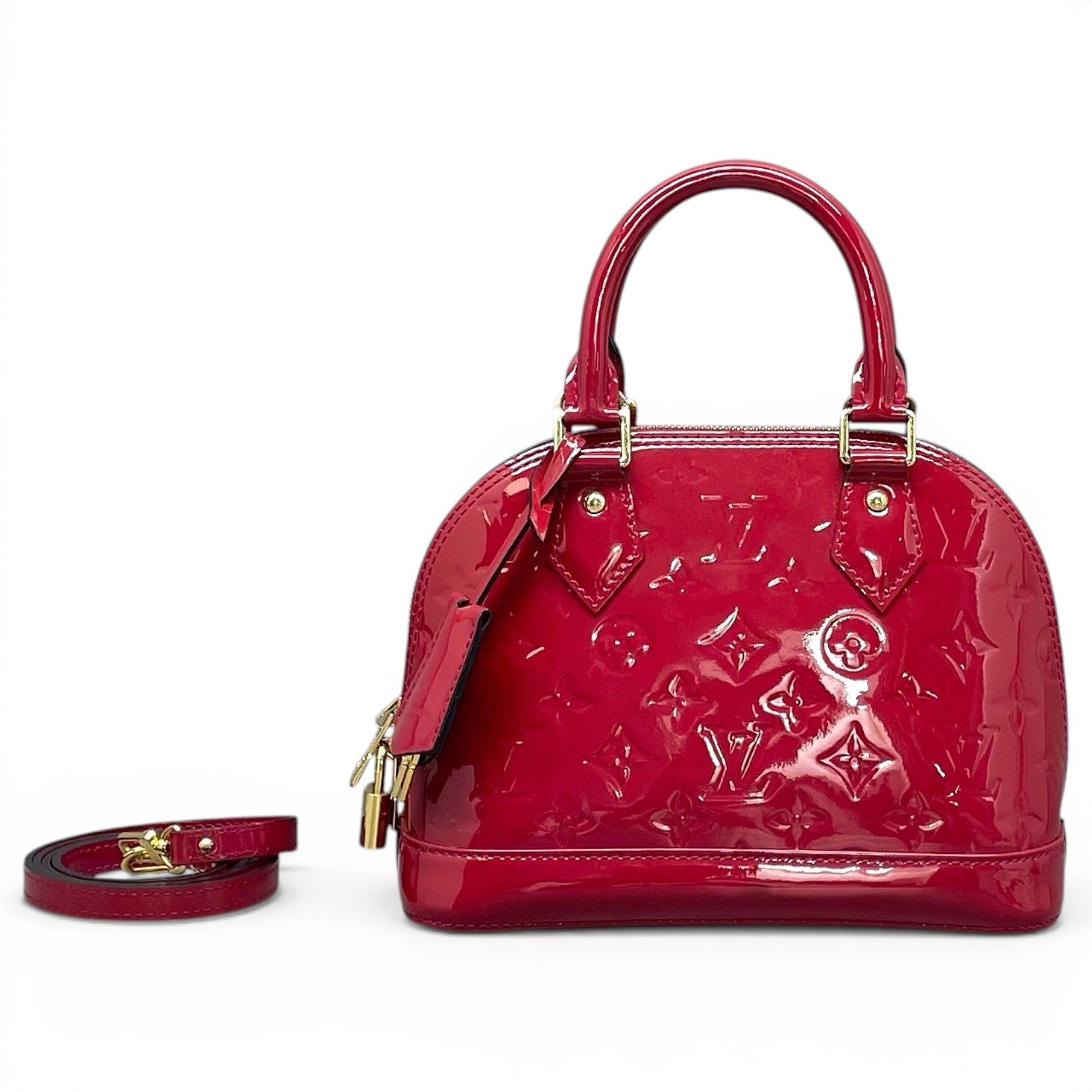 Alma BB patent leather handbag