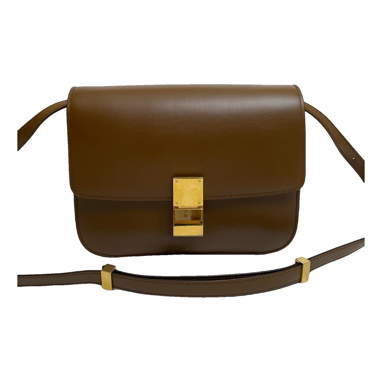 Classic leather crossbody bag