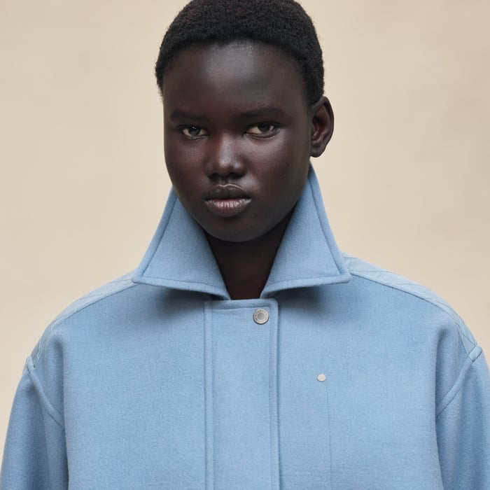 Bleu Adriatique "Chaine d'Ancre" Short Coat