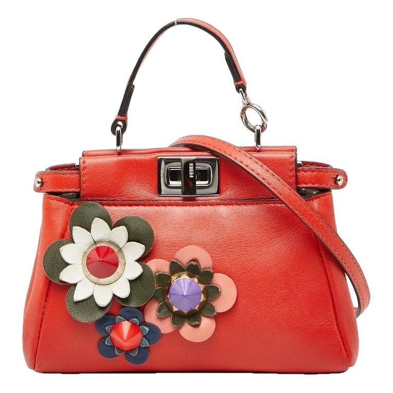 Peekaboo leather handbag