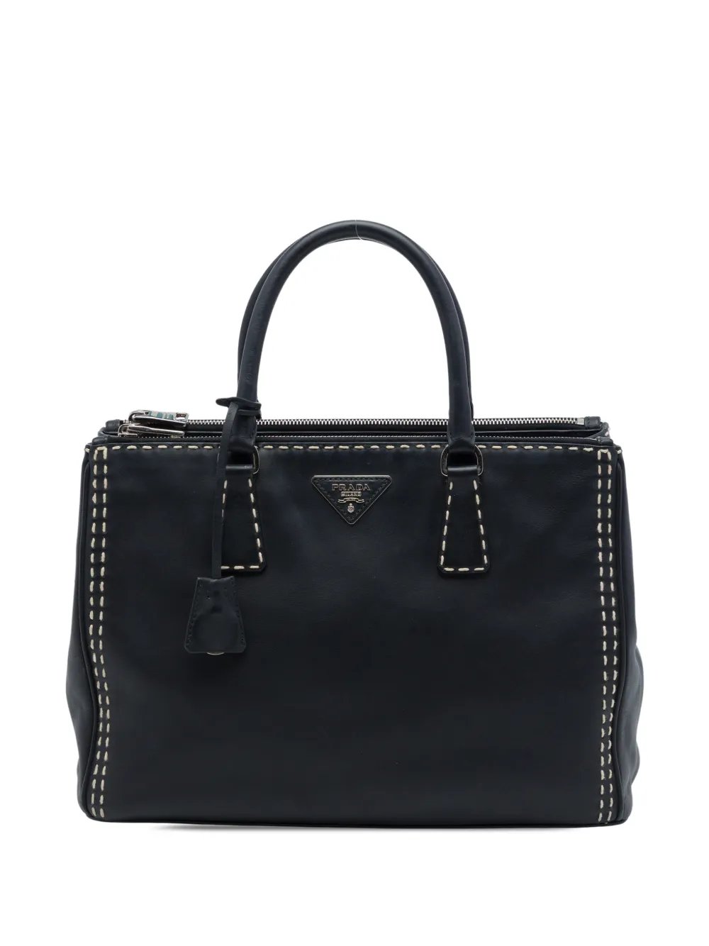 2010-2026 Medium City Calf Hand Stitched Galleria Double Zip satchel