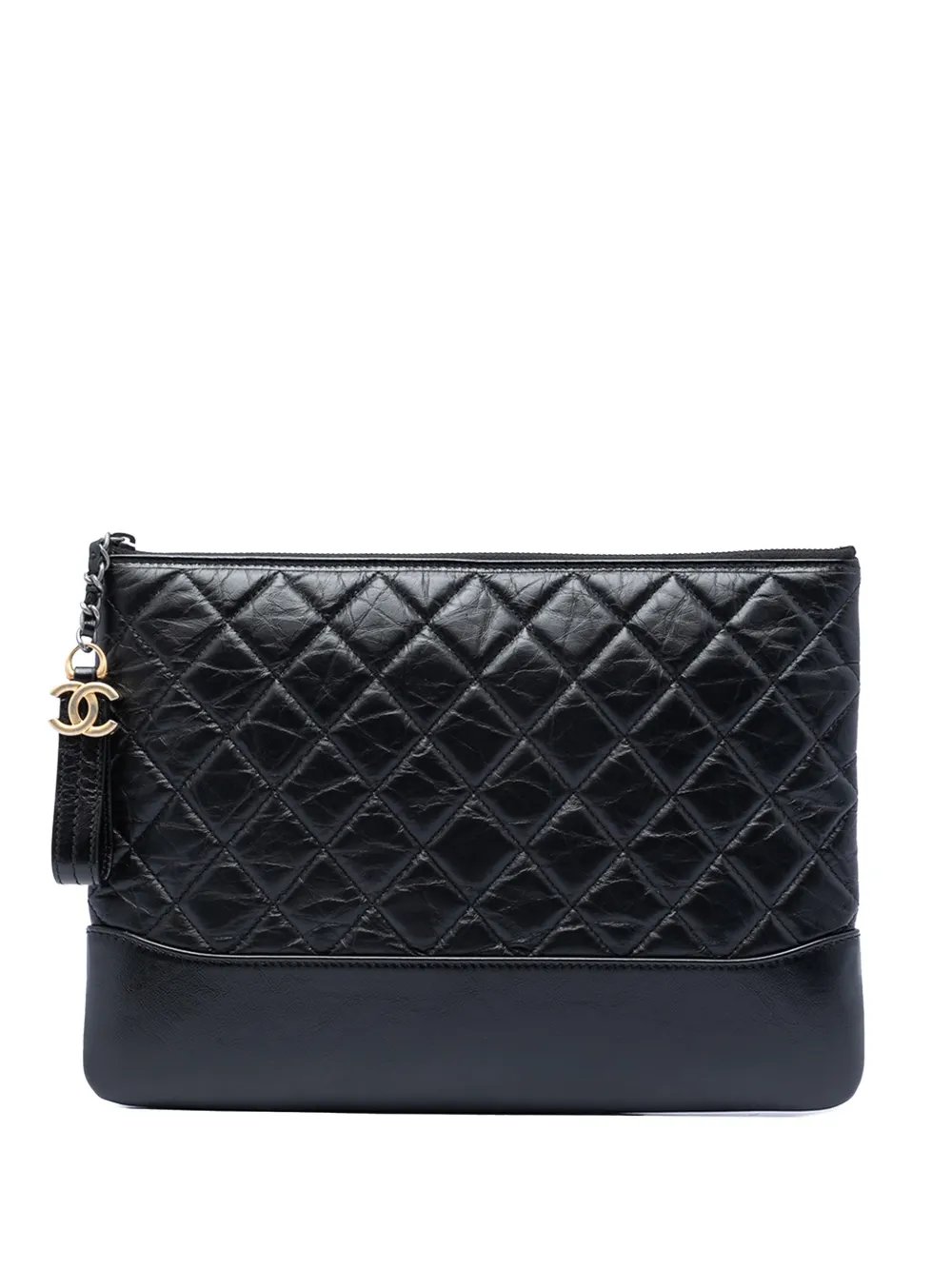 2016-2017 Medium Quilted Aged Calfskin Gabrielle O Case clutch bag