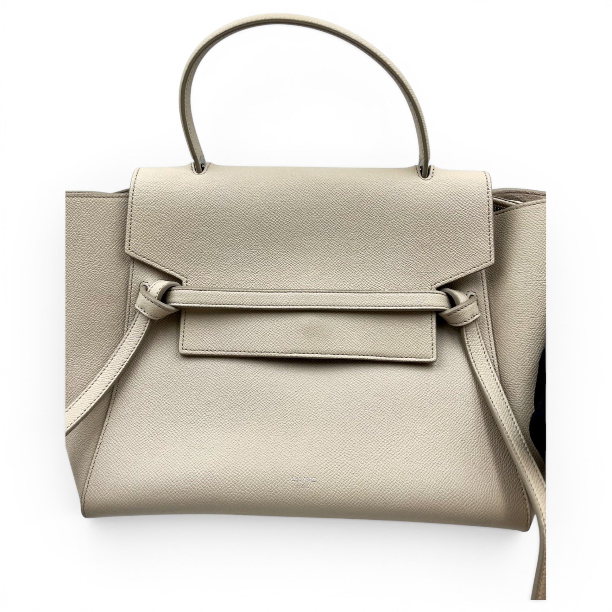 Belt leather handbag