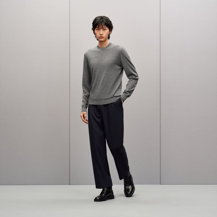 Flanelle "H Etriviere" Crewneck Sweater