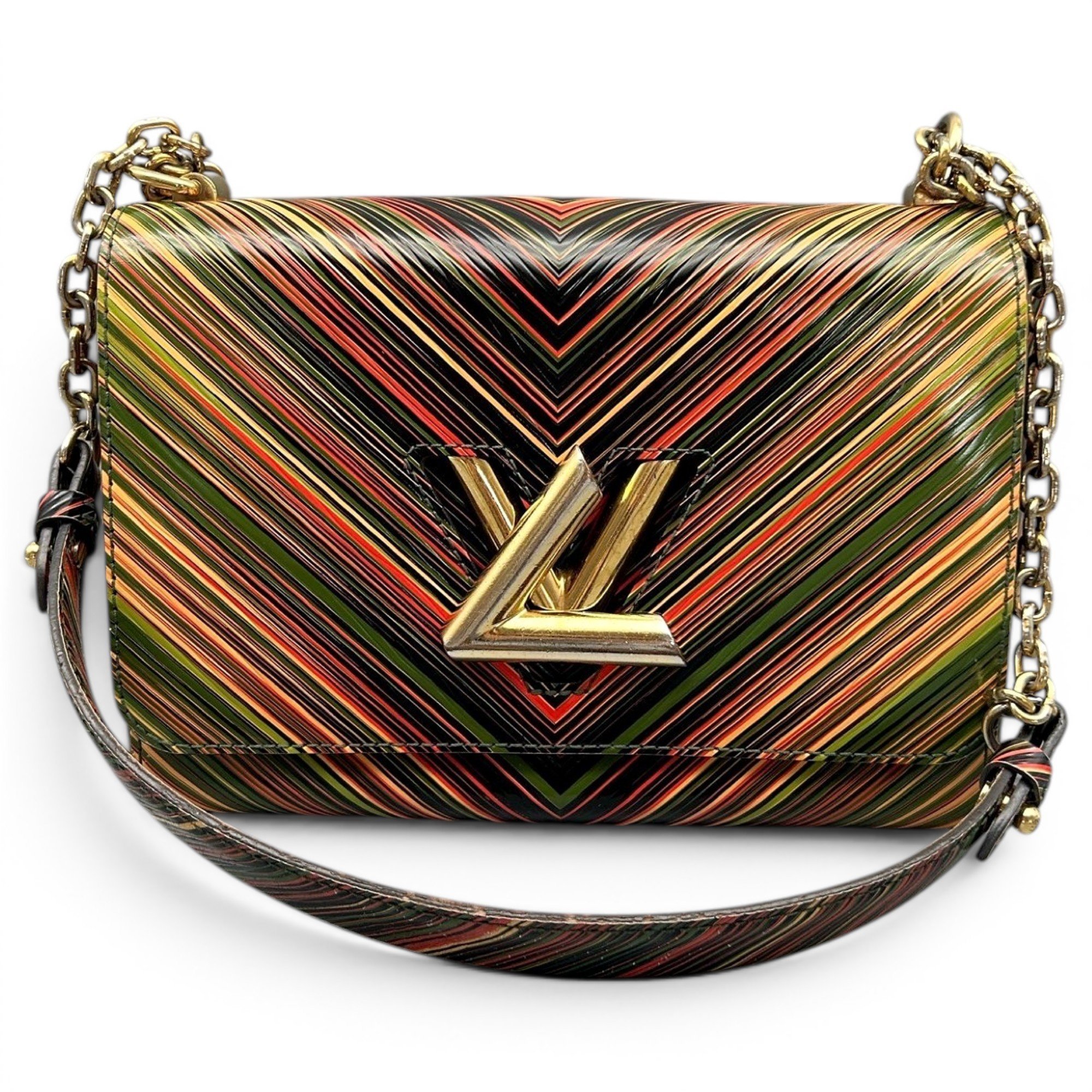 Twist leather handbag