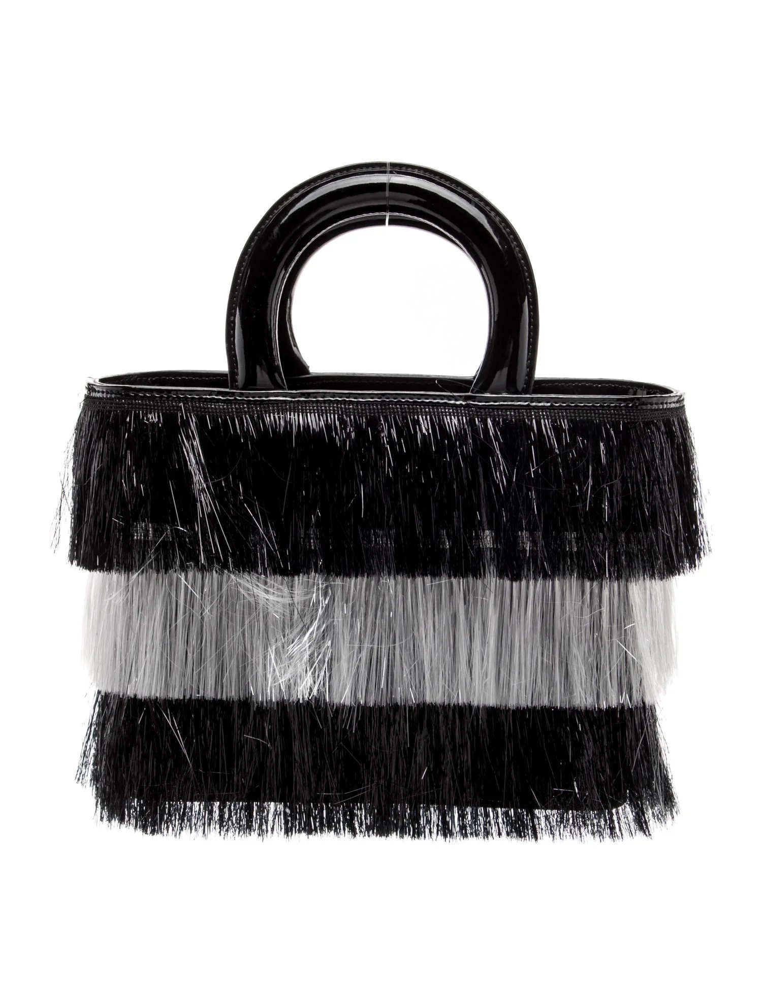 Patent Leather Top Handle Bag