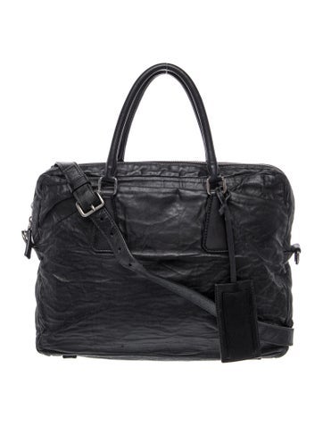Leather Top Handle Bag