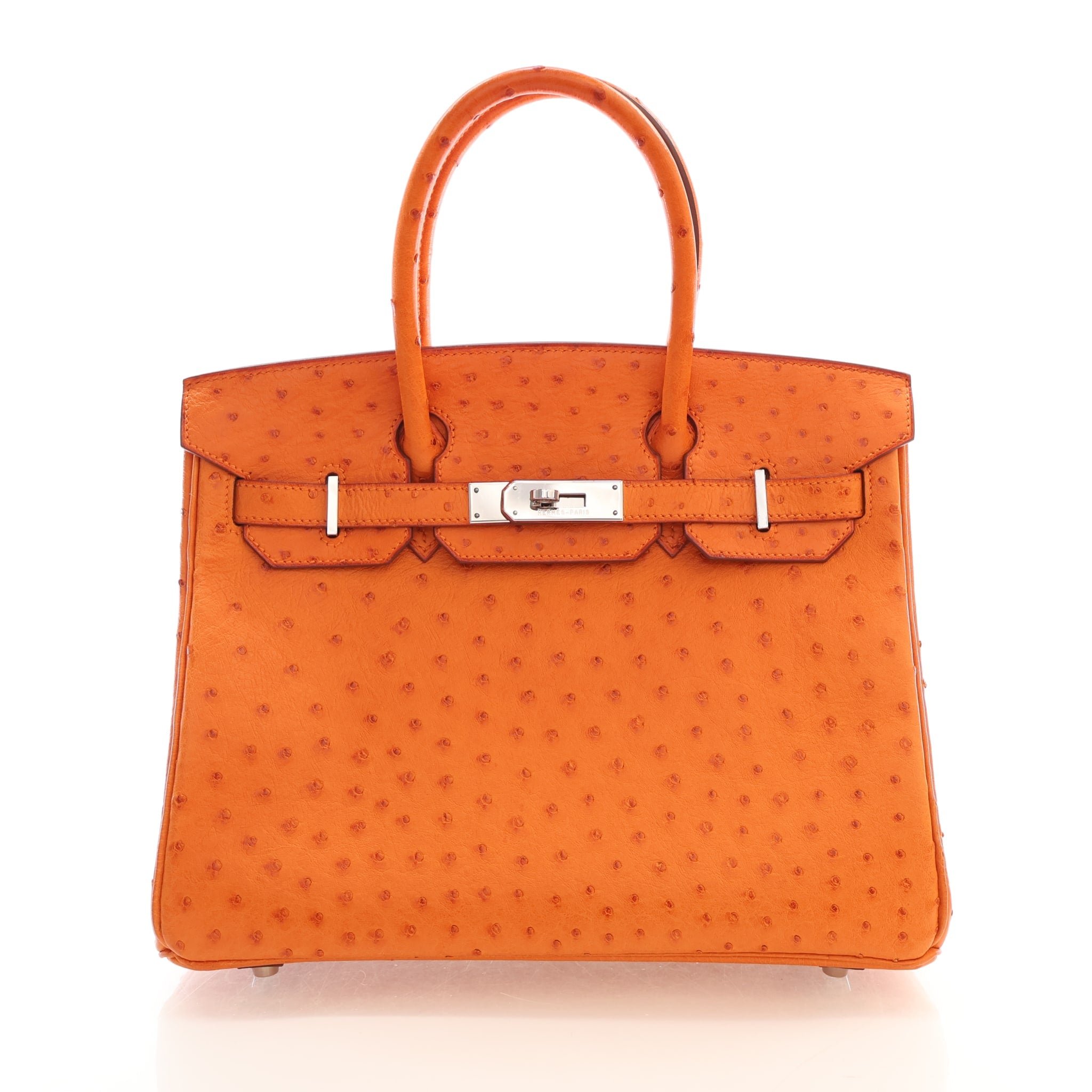 Hermes Vintage Orange H Ostrich Birkin 30
