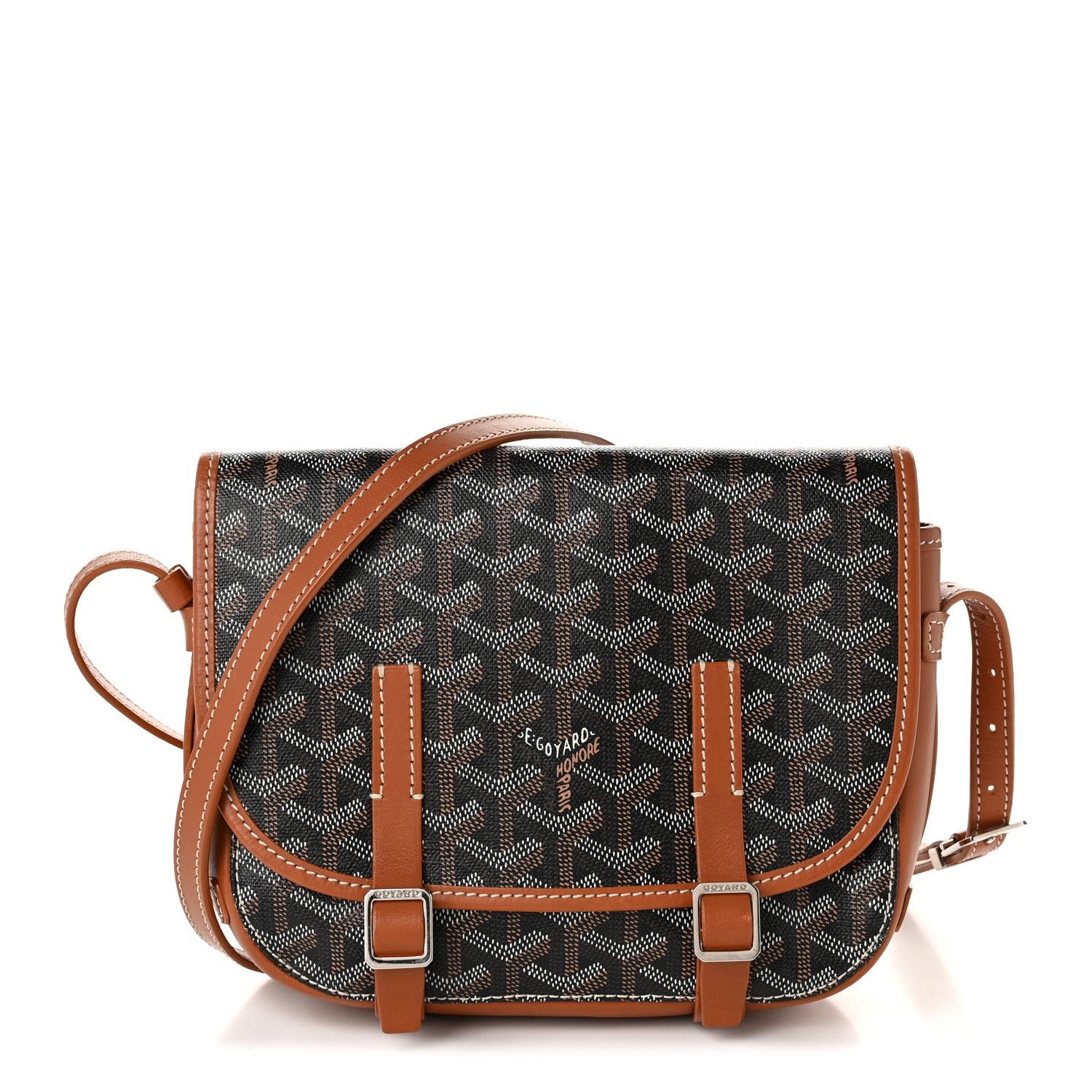 Goyard Goyardine Belvedere PM Messenger Bag Black Gold