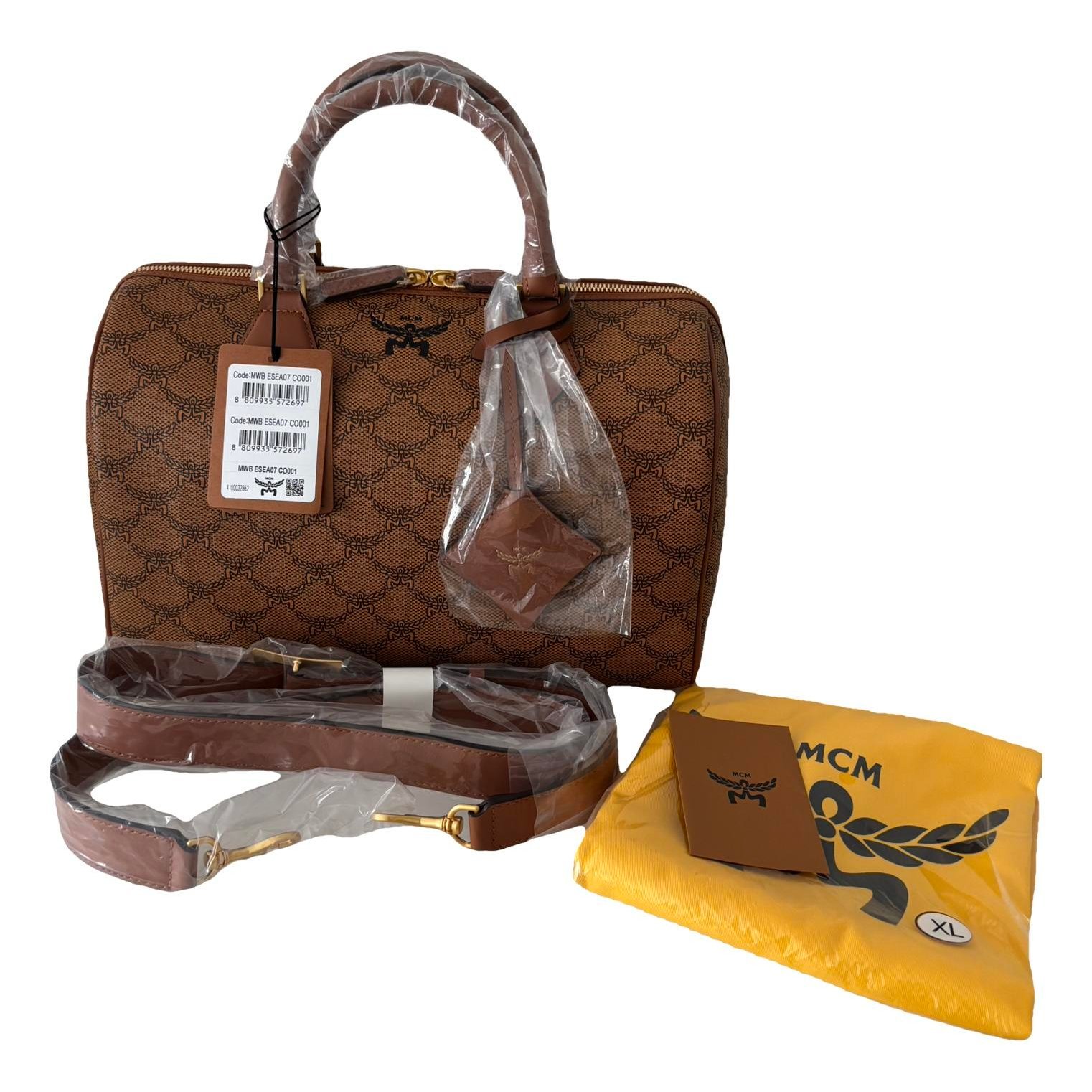 Boston leather handbag