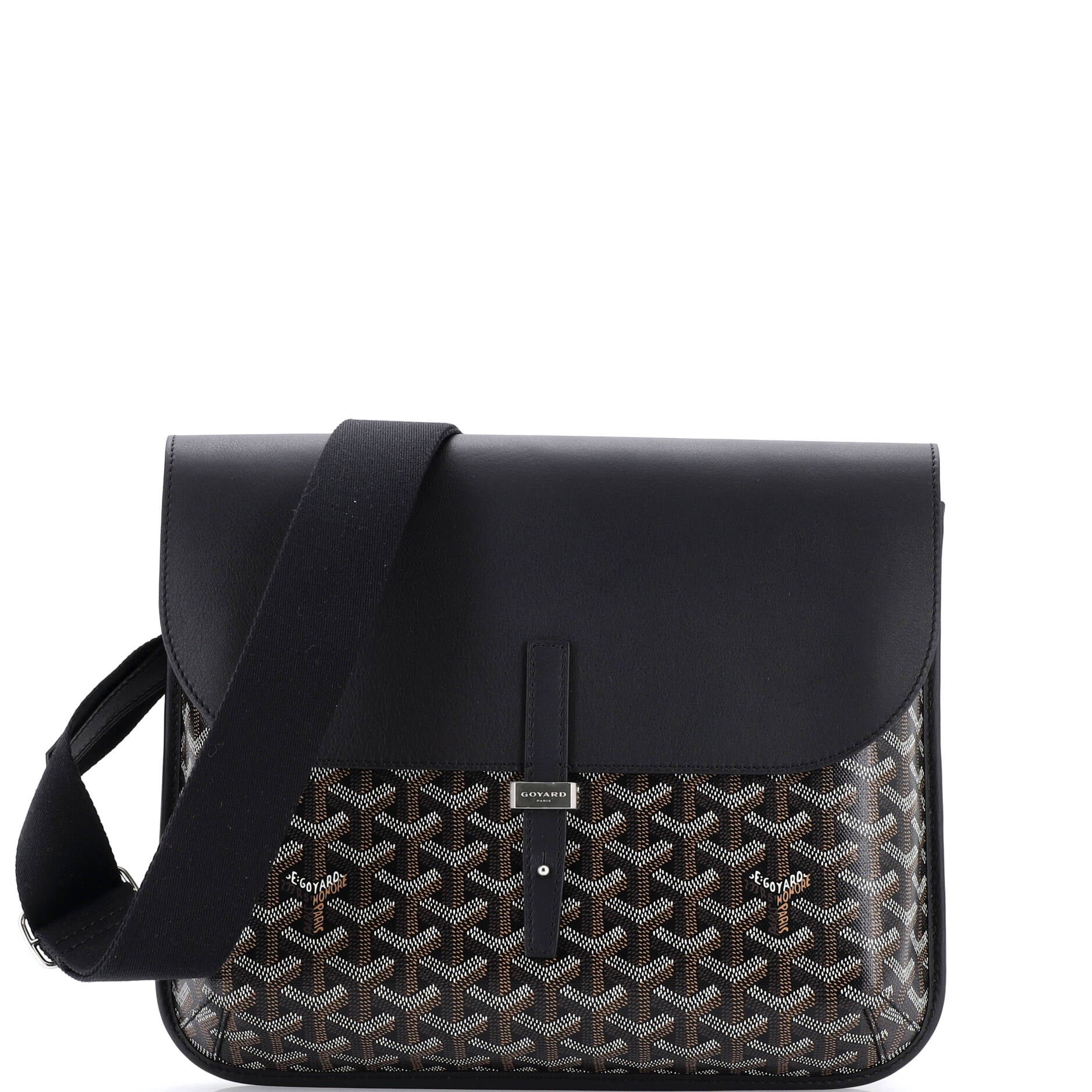 Goyard Coursier Messenger Bag Coated Canvas and Leather