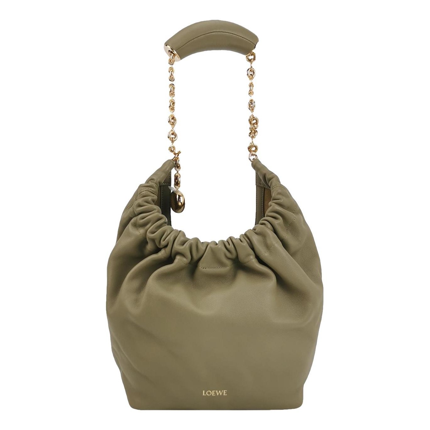 Squeeze leather handbag