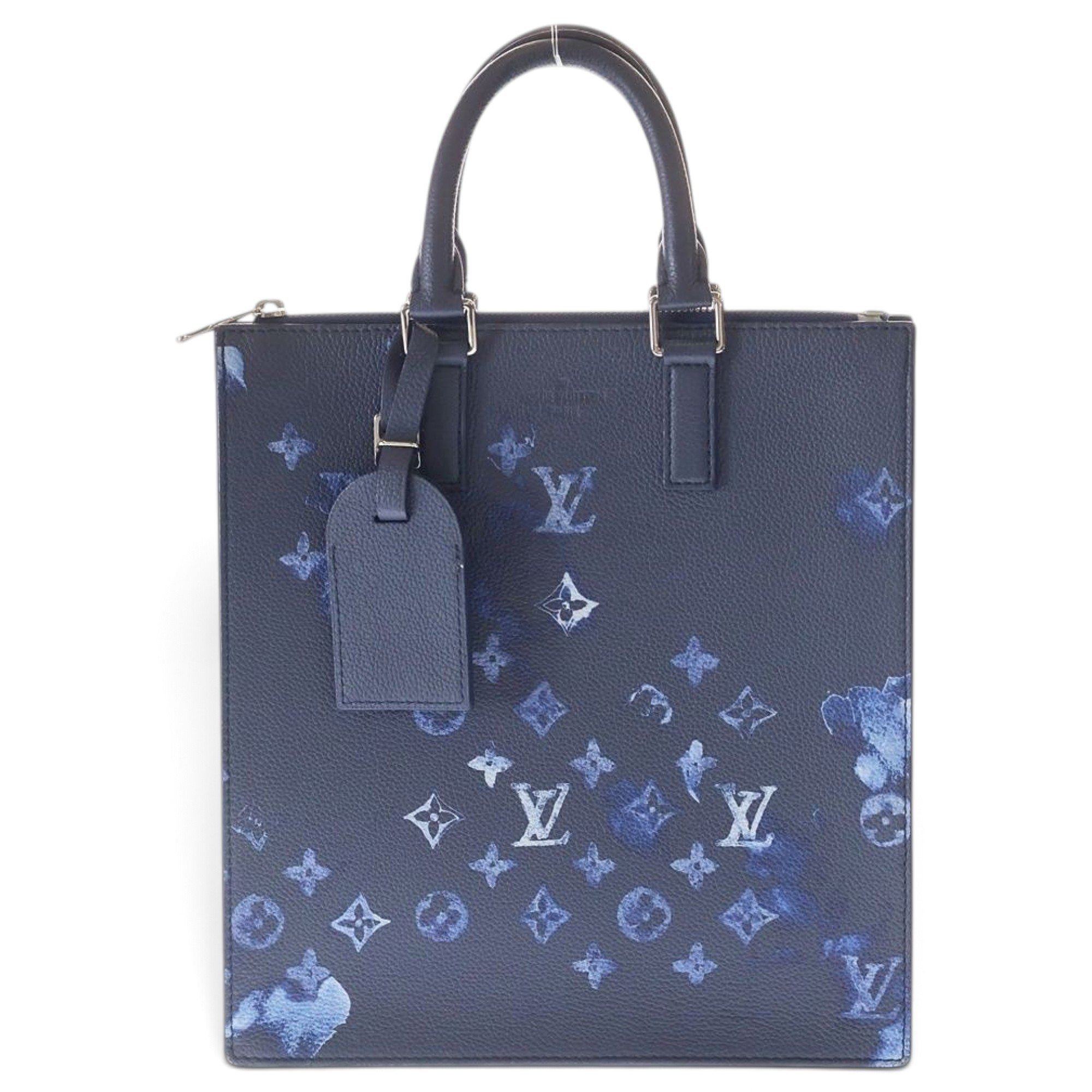 Plat leather tote