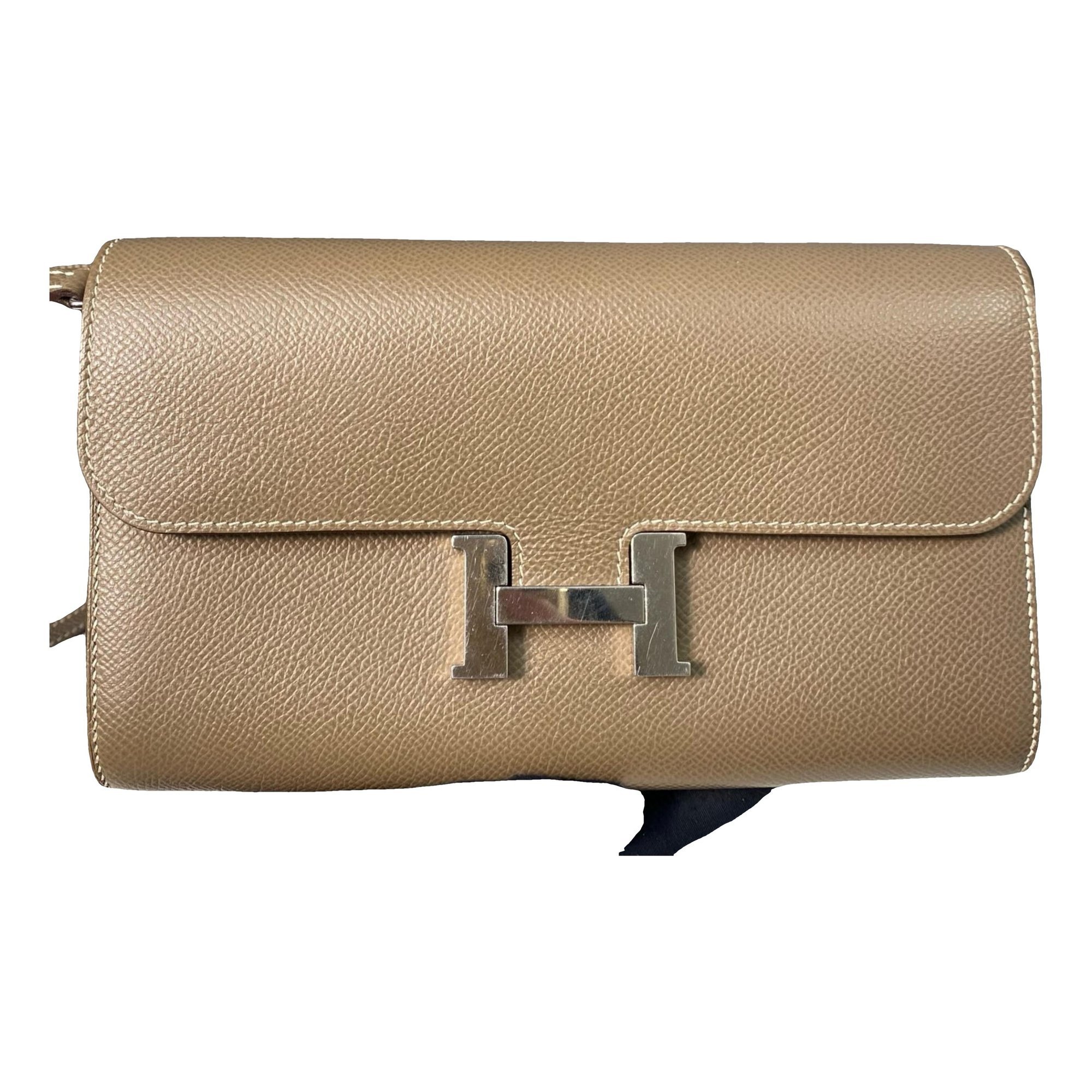 Hermes Constance leather clutch bag