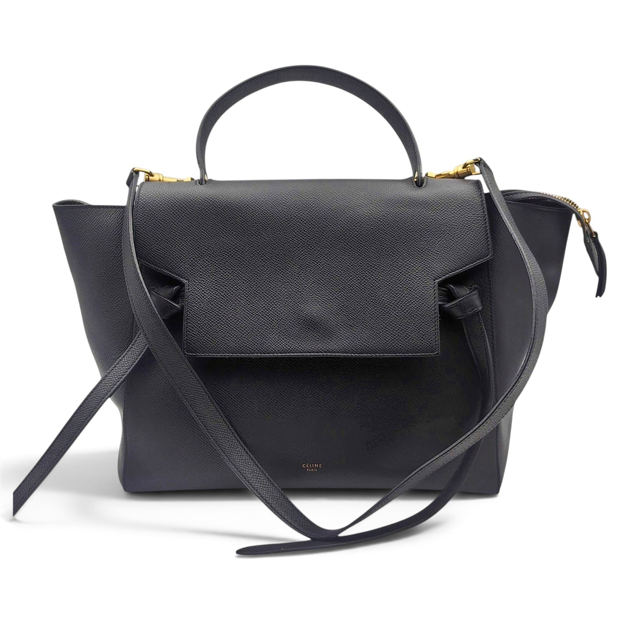 Belt leather handbag
